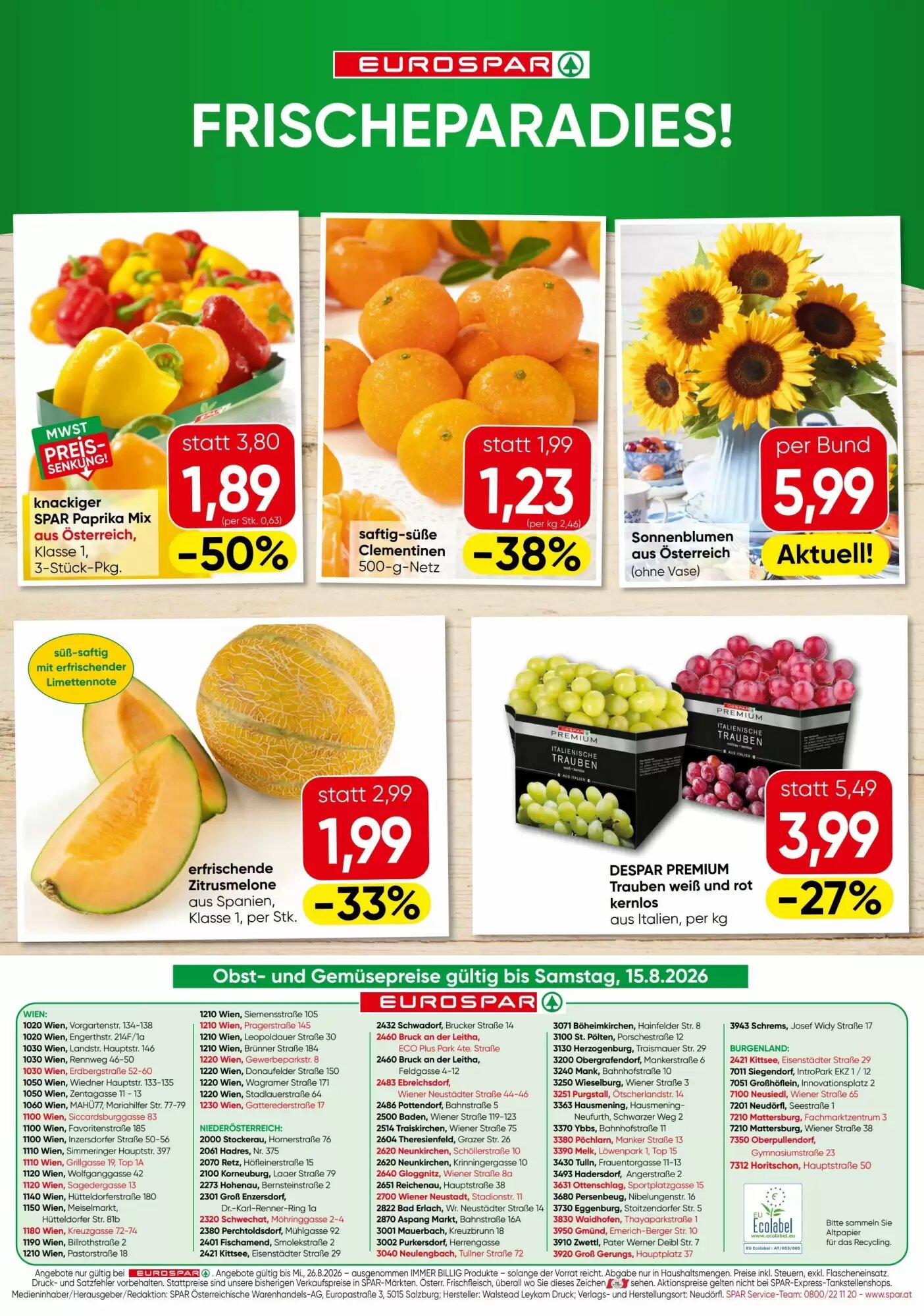 Eurospar Flugblatt (ab 13.08.2026) - Angebote und Prospekt - Seite 16