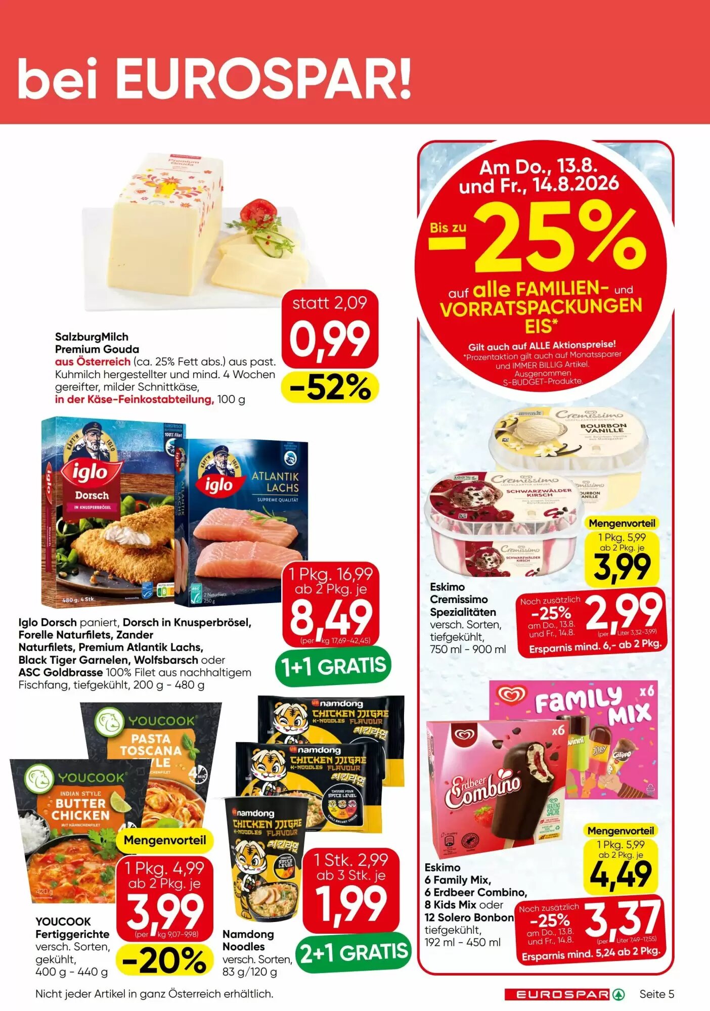 Eurospar Flugblatt (ab 13.08.2026) - Angebote und Prospekt - Seite 5