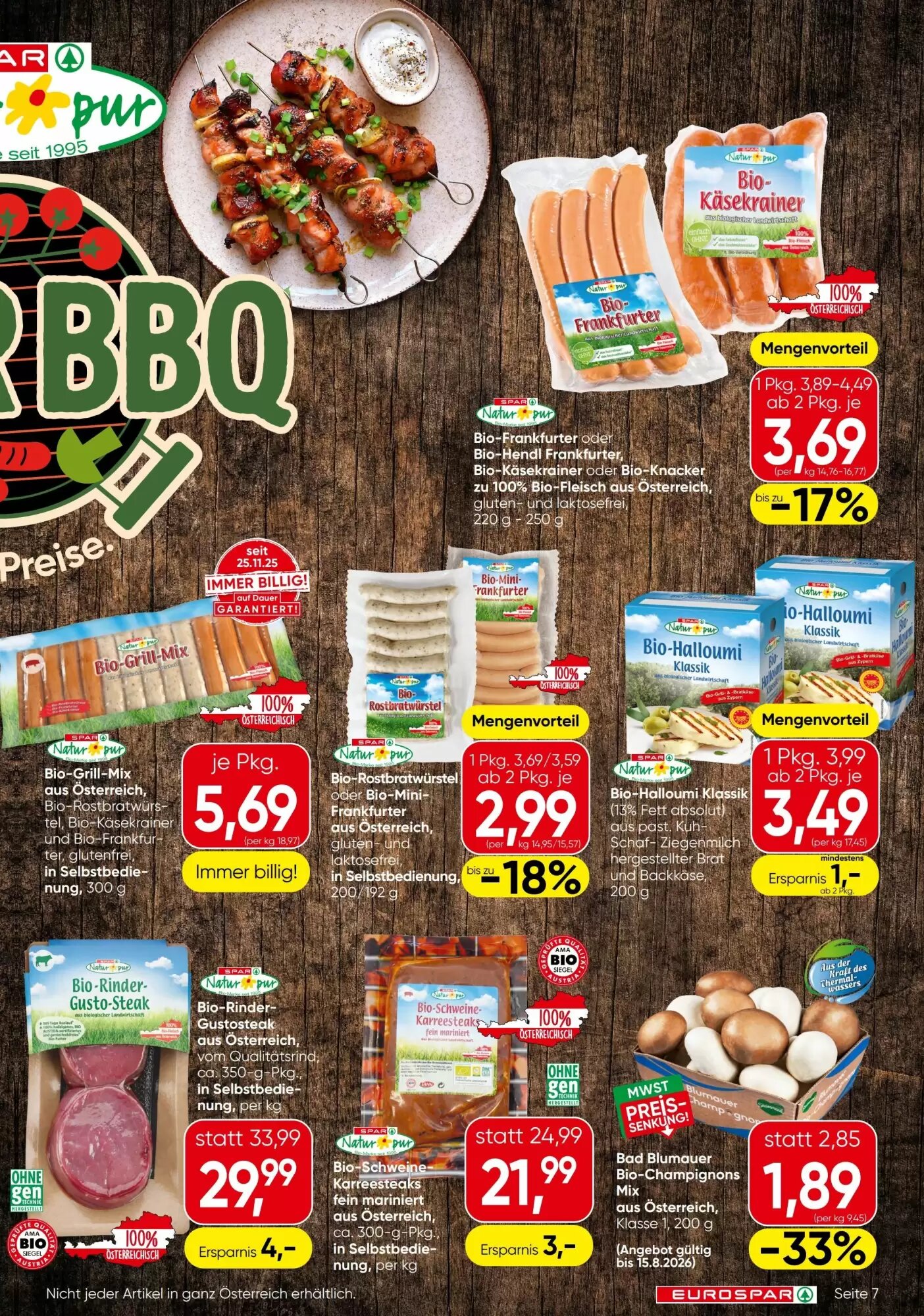 Eurospar Flugblatt (ab 13.08.2026) - Angebote und Prospekt - Seite 7