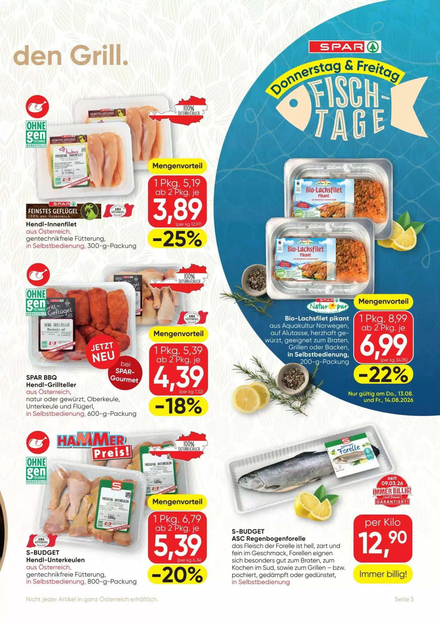 SPAR Gourmet Flugblatt (ab 13.08.2026) - Angebote und Prospekt - Seite 5