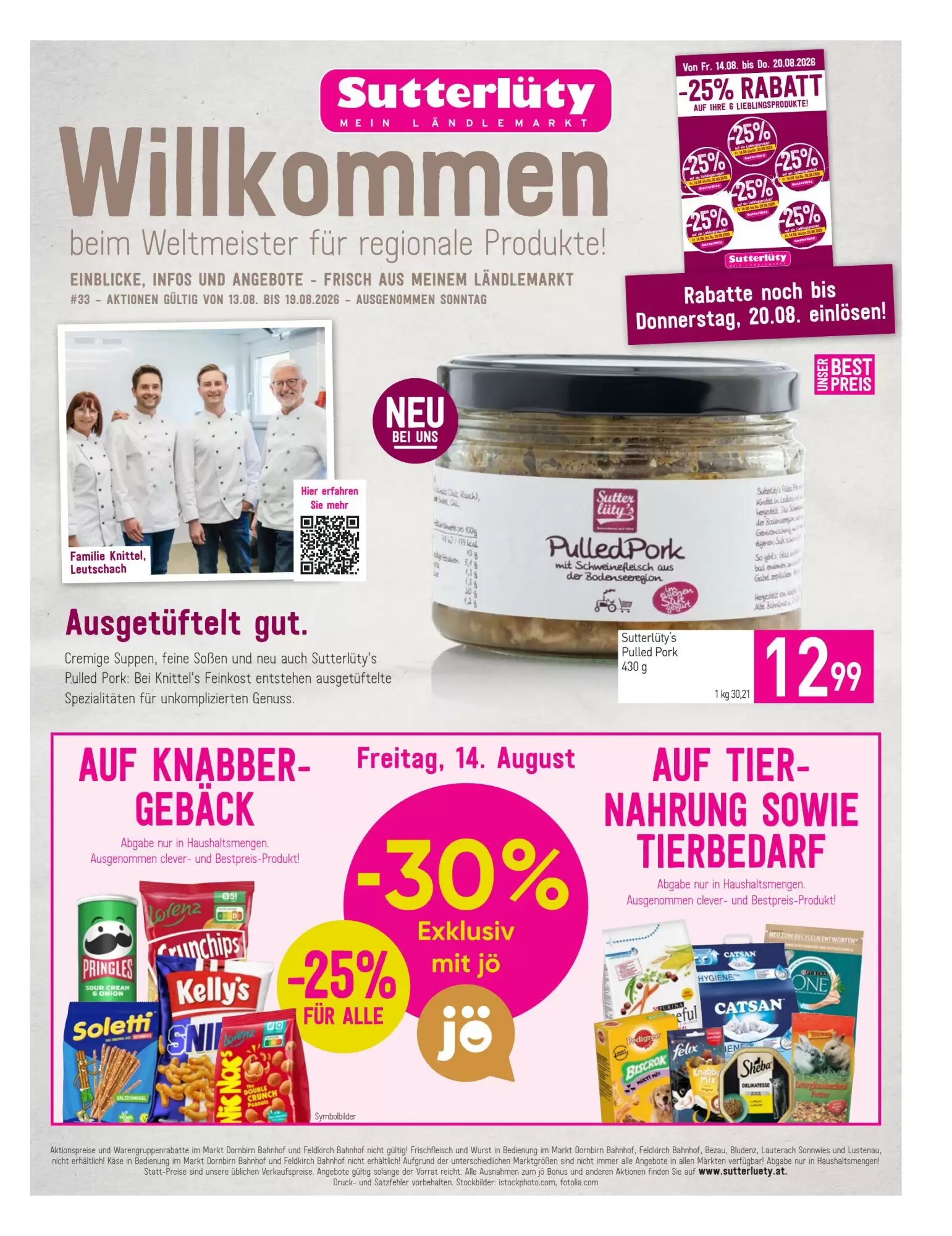 Sutterlüty Flugblatt (ab 14.08.2026) - Angebote und Prospekt - Seite 1