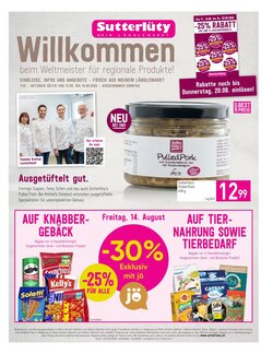 Sutterlüty Flugblatt (ab 14.08.2026) - Angebote und Prospekt