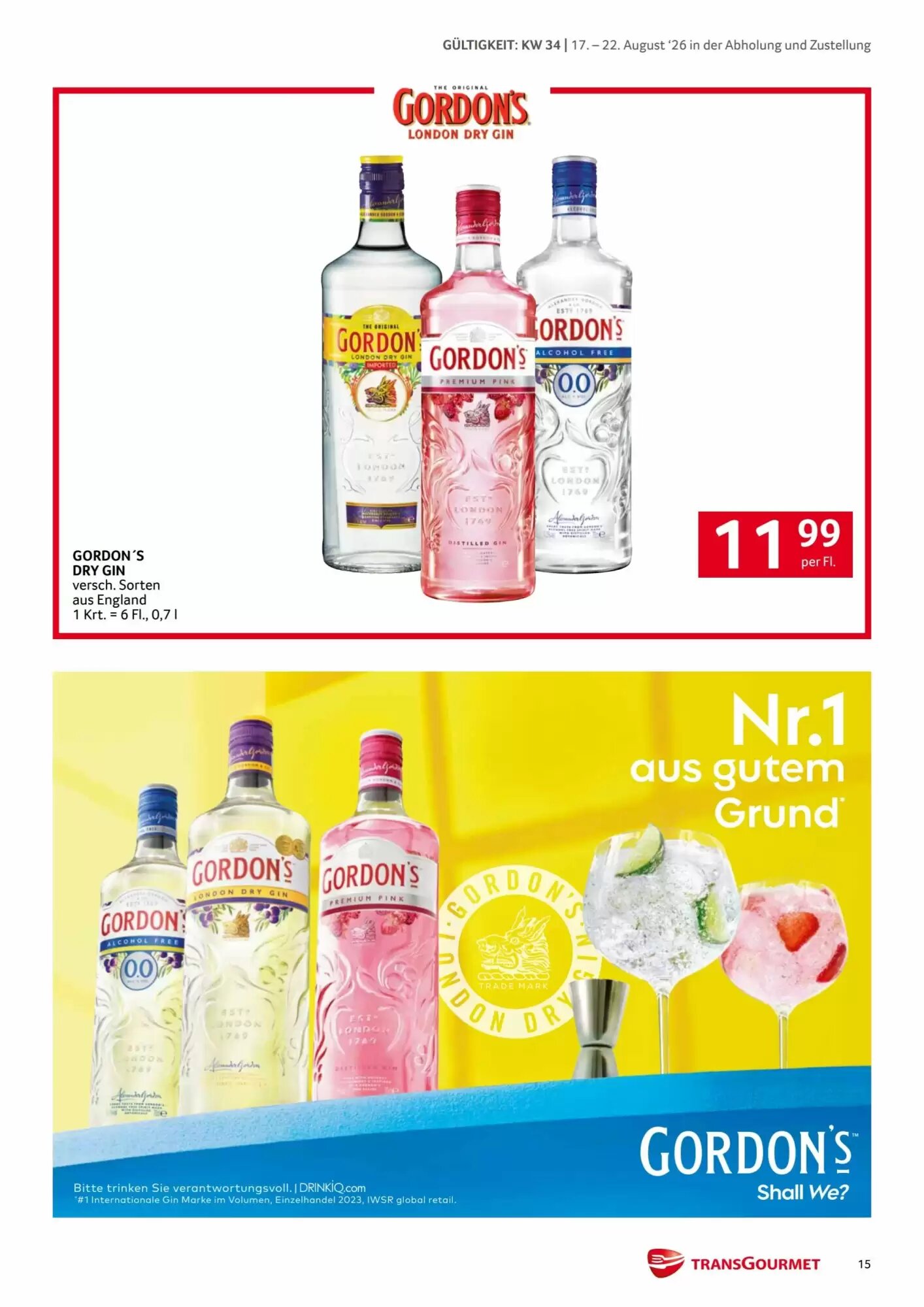 Transgourmet Flugblatt (ab 17.08.2026) - Angebote und Prospekt - Seite 15