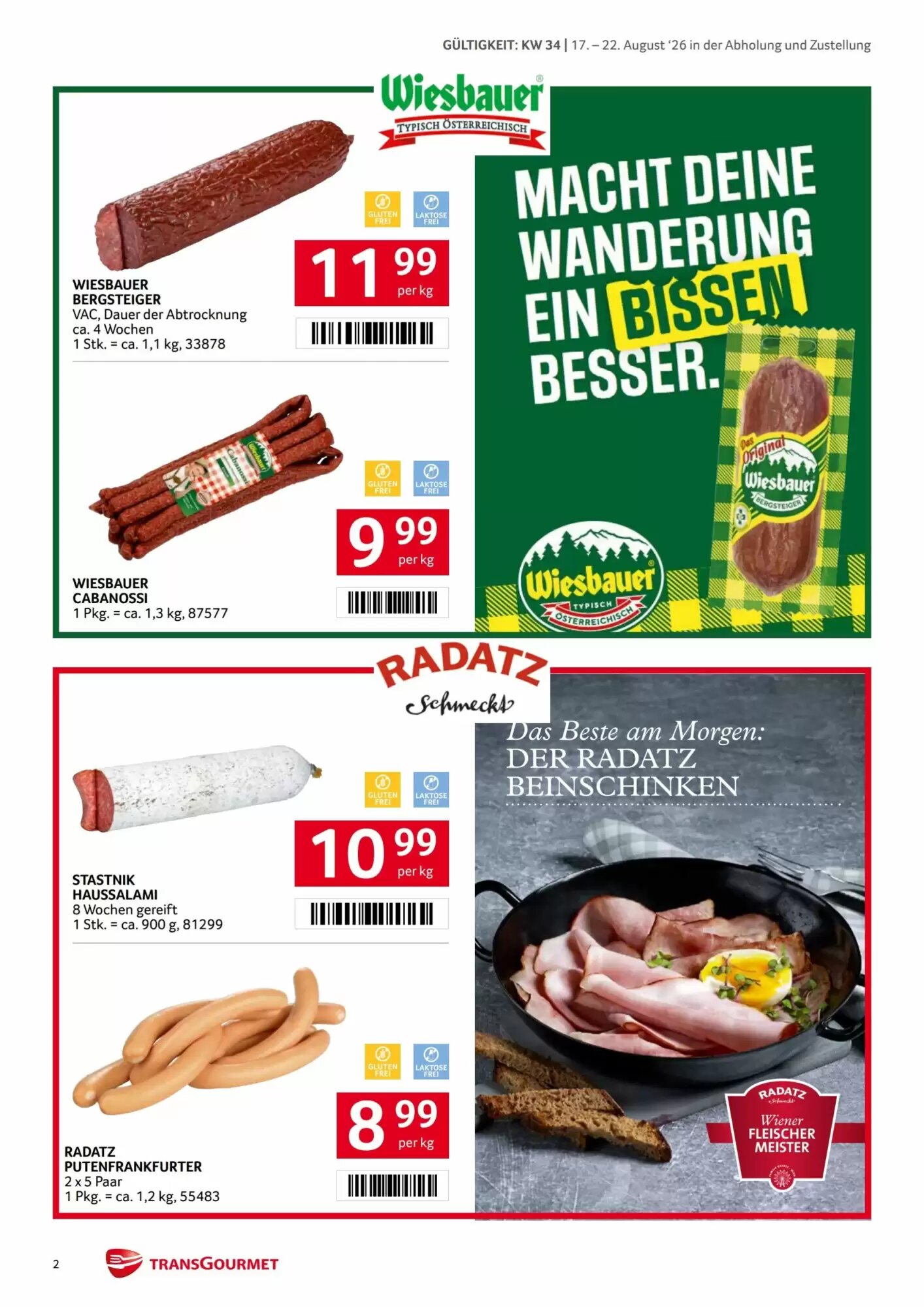 Transgourmet Flugblatt (ab 17.08.2026) - Angebote und Prospekt - Seite 2