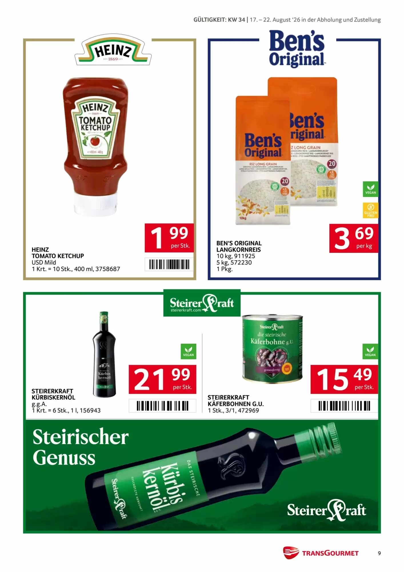 Transgourmet Flugblatt (ab 17.08.2026) - Angebote und Prospekt - Seite 9