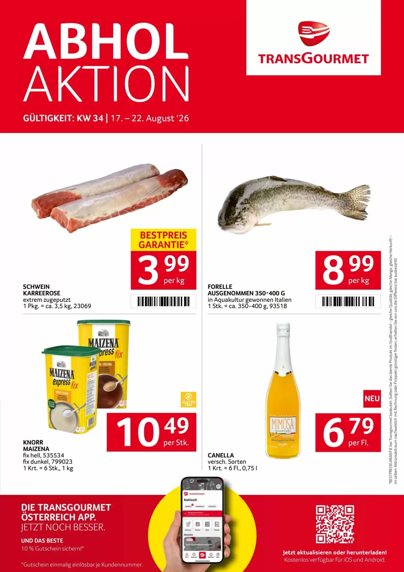 Transgourmet Flugblatt (ab 17.08.2026) - Angebote und Prospekt - Seite 1