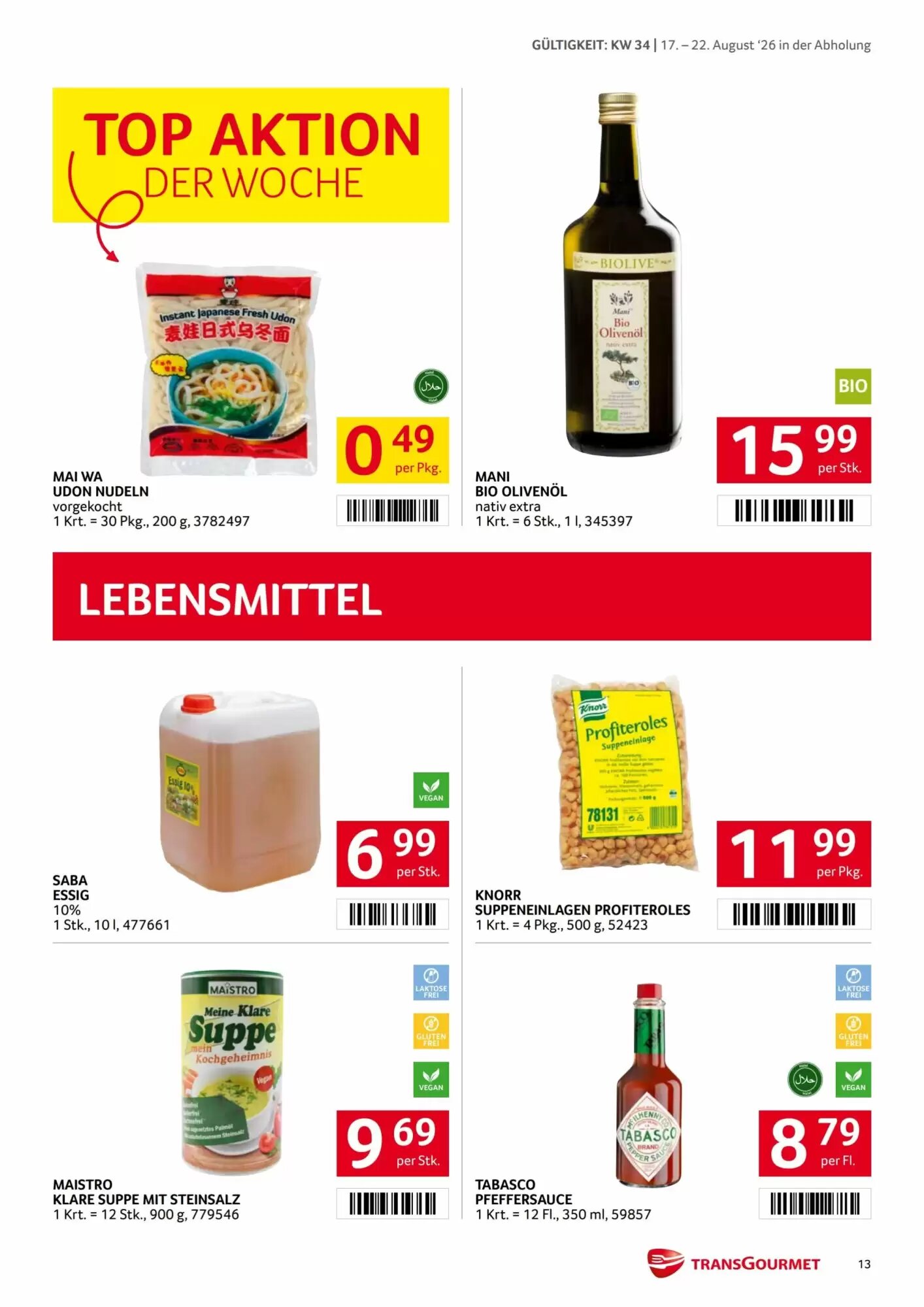 Transgourmet Flugblatt (ab 17.08.2026) - Angebote und Prospekt - Seite 12