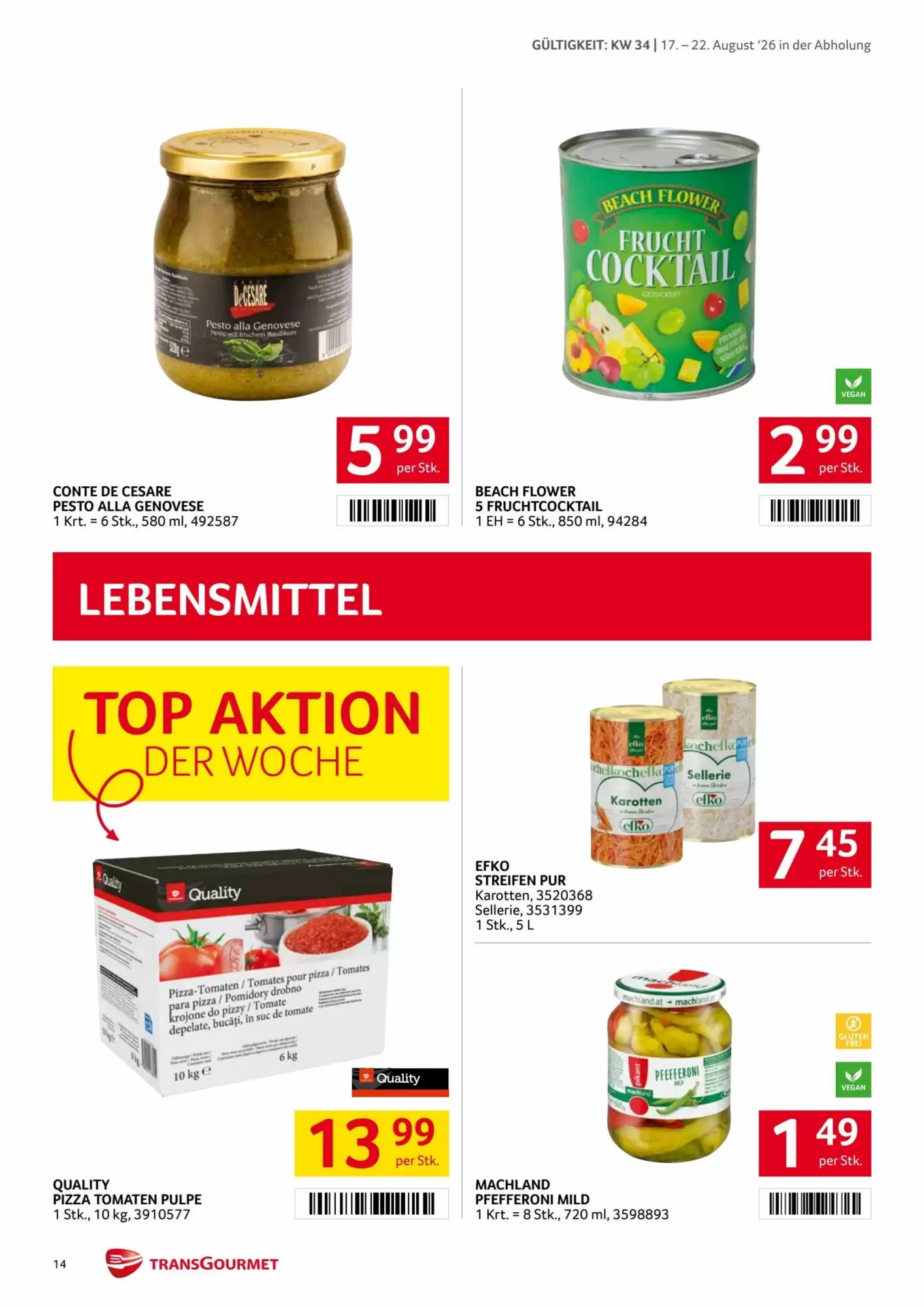 Transgourmet Flugblatt (ab 17.08.2026) - Angebote und Prospekt - Seite 13