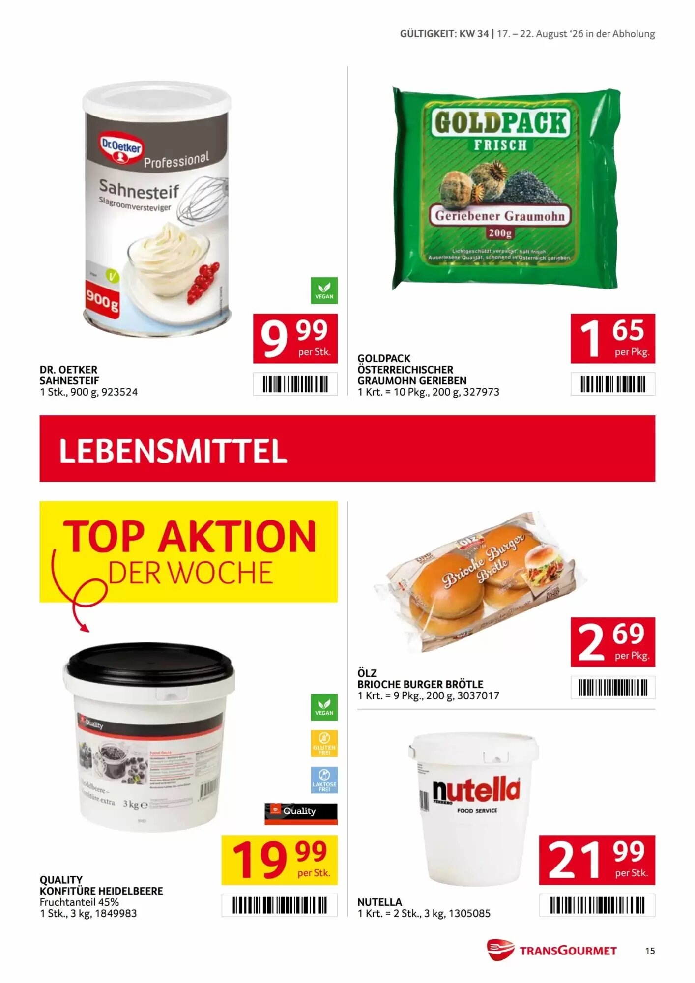Transgourmet Flugblatt (ab 17.08.2026) - Angebote und Prospekt - Seite 14