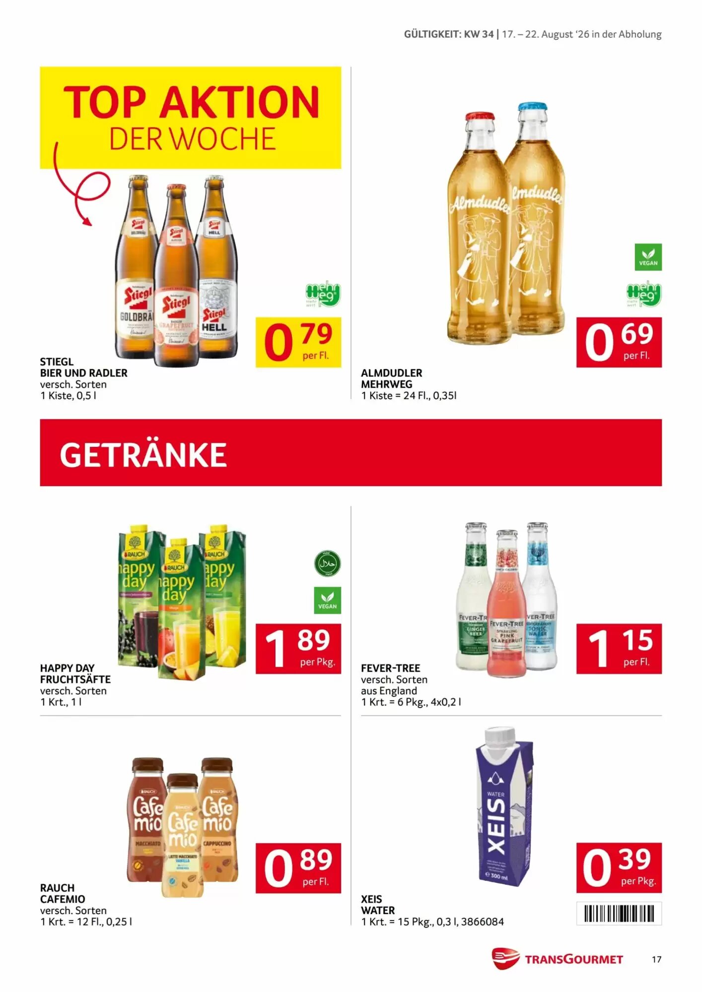 Transgourmet Flugblatt (ab 17.08.2026) - Angebote und Prospekt - Seite 16