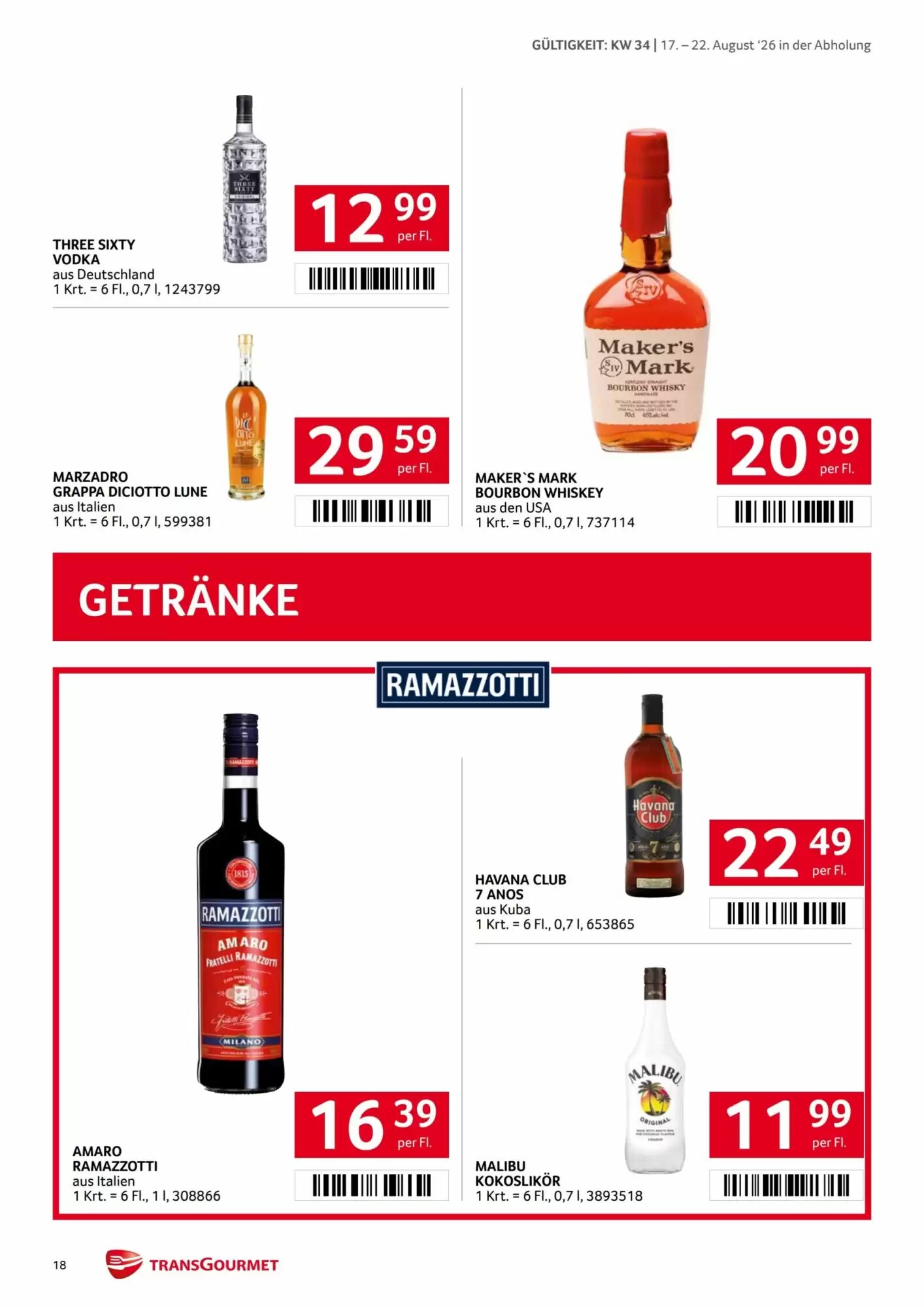 Transgourmet Flugblatt (ab 17.08.2026) - Angebote und Prospekt - Seite 17