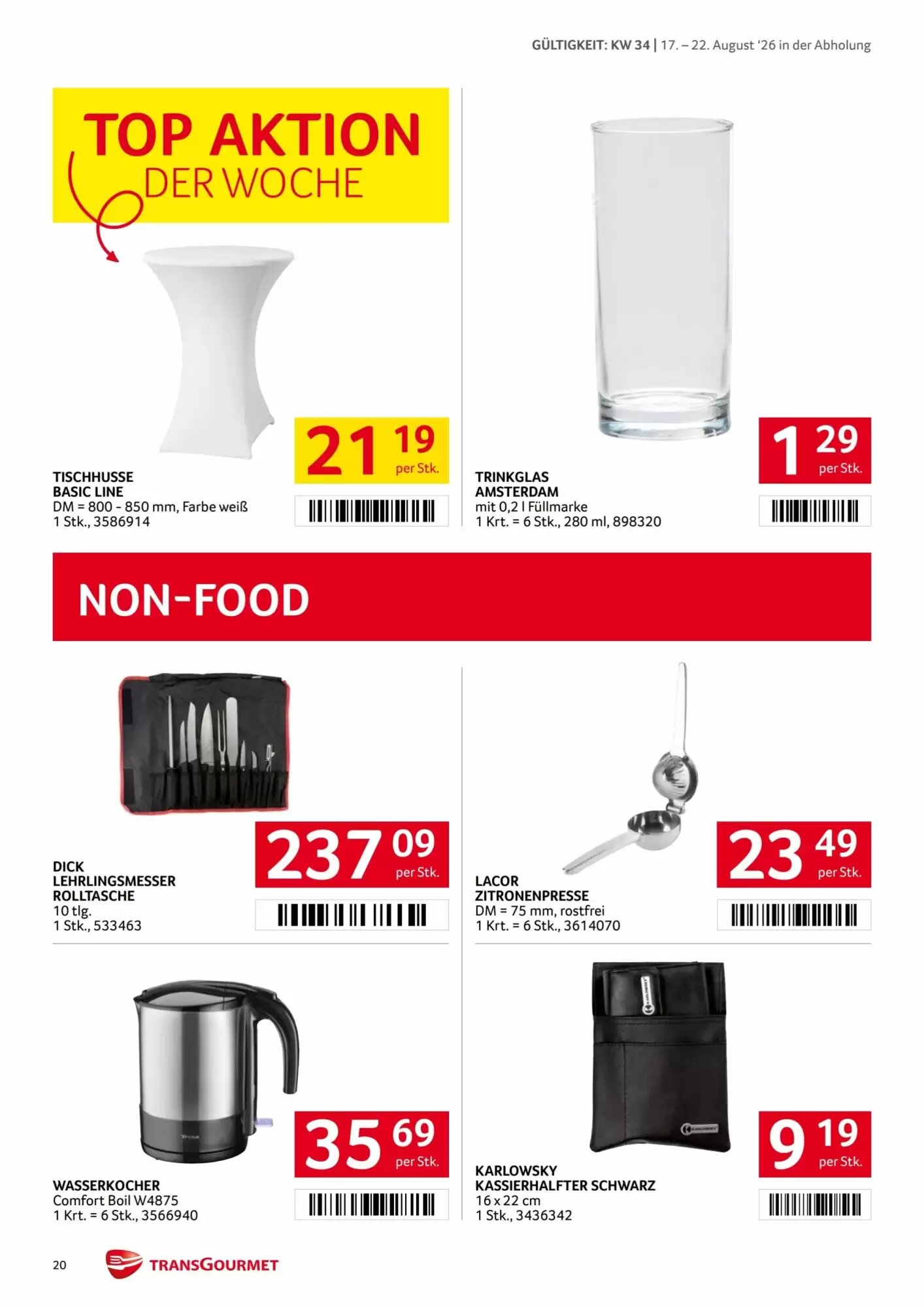Transgourmet Flugblatt (ab 17.08.2026) - Angebote und Prospekt - Seite 19