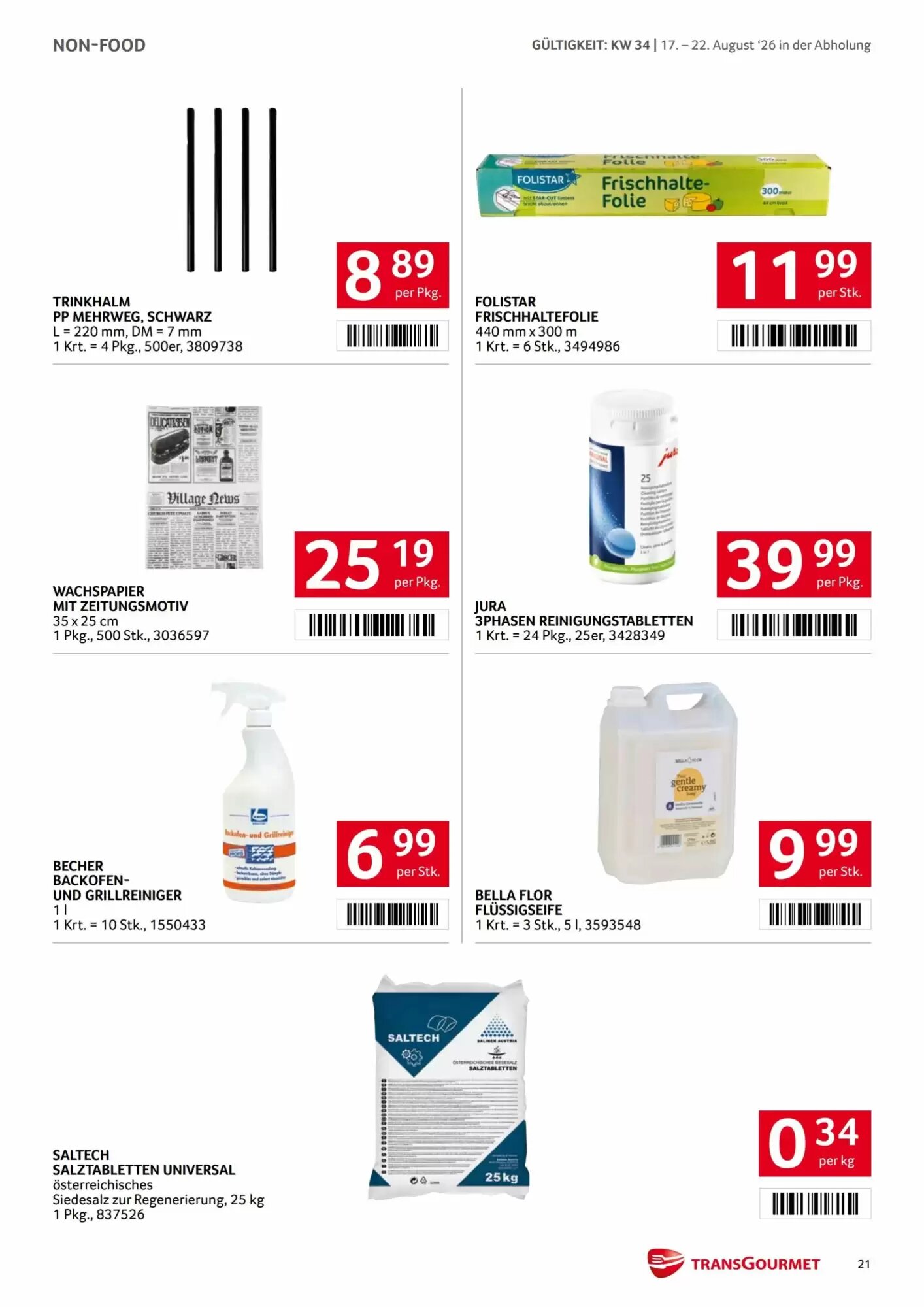 Transgourmet Flugblatt (ab 17.08.2026) - Angebote und Prospekt - Seite 20