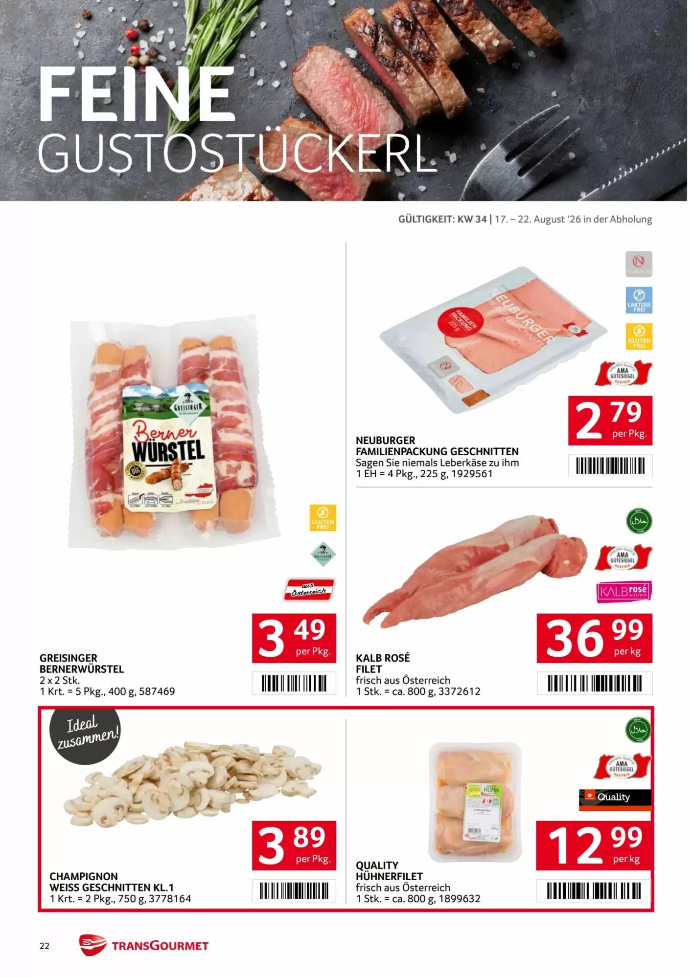 Transgourmet Flugblatt (ab 17.08.2026) - Angebote und Prospekt - Seite 21