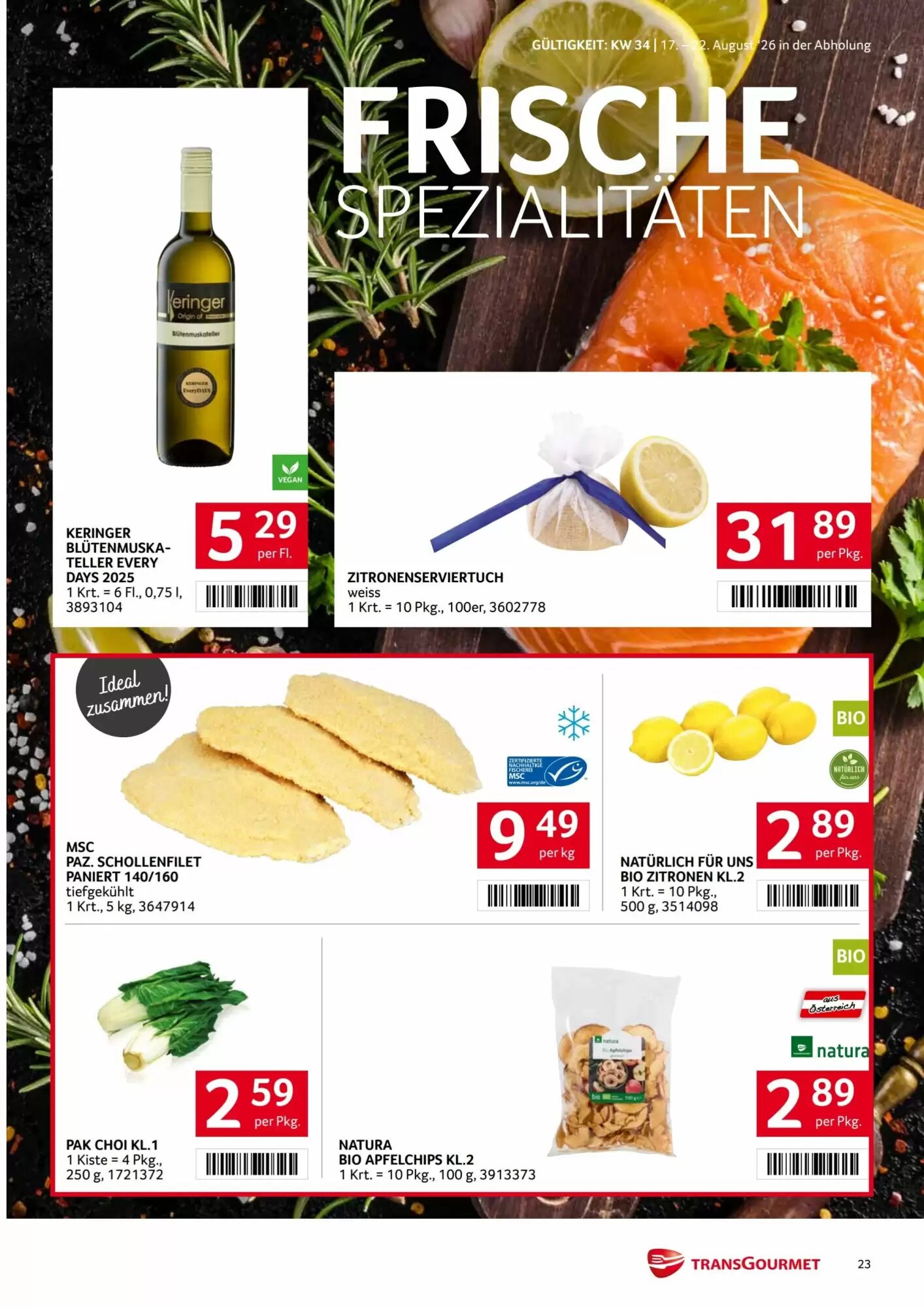 Transgourmet Flugblatt (ab 17.08.2026) - Angebote und Prospekt - Seite 22