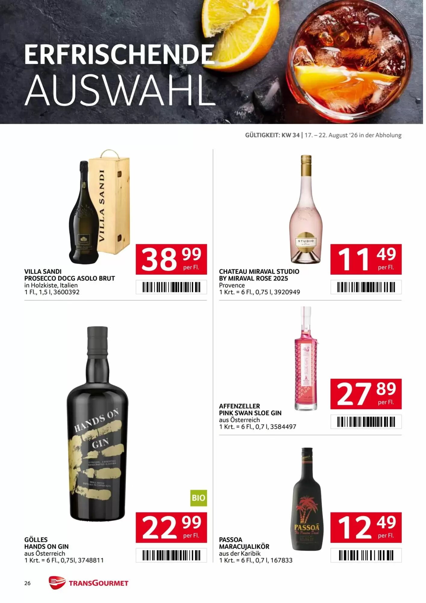 Transgourmet Flugblatt (ab 17.08.2026) - Angebote und Prospekt - Seite 25