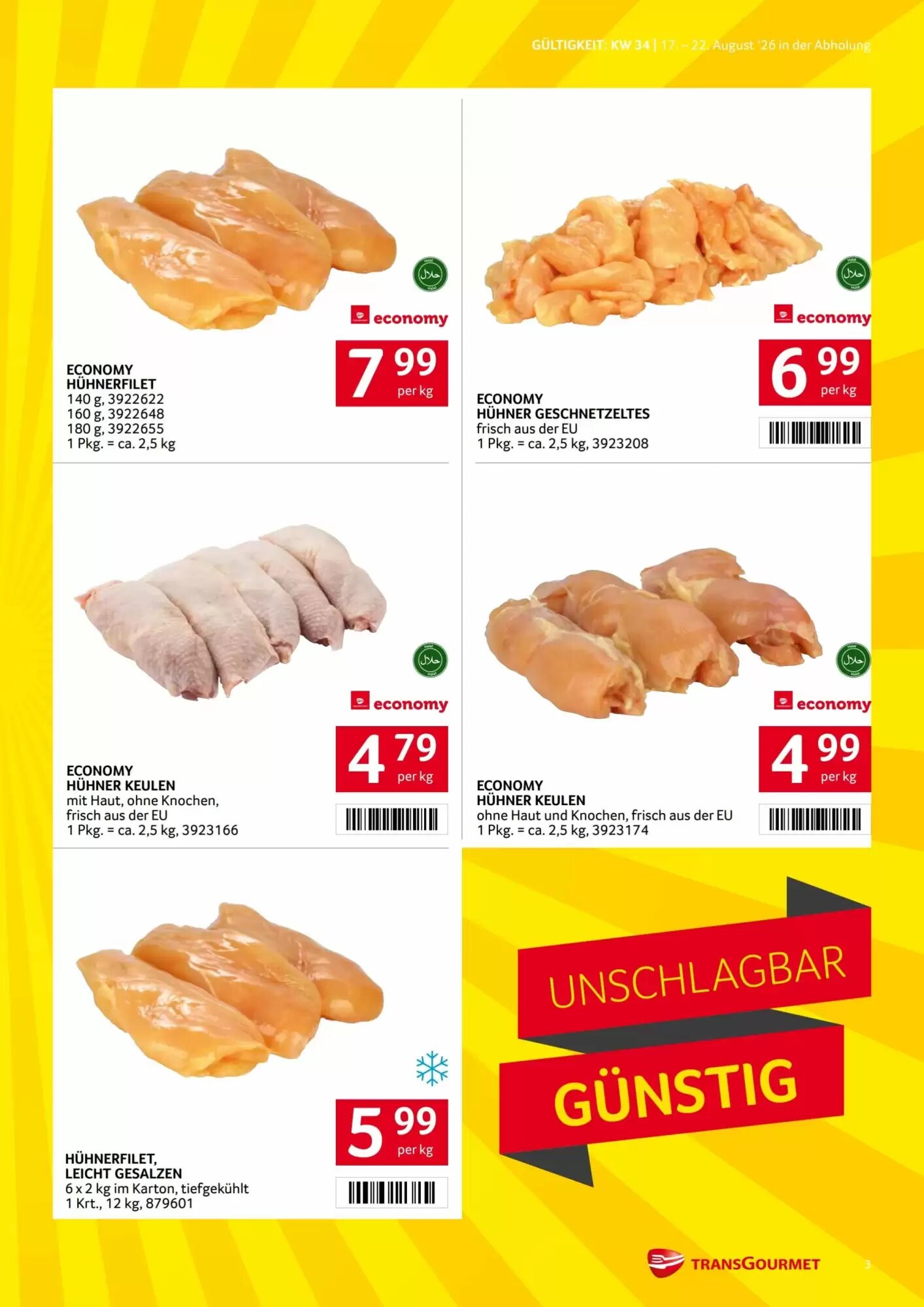 Transgourmet Flugblatt (ab 17.08.2026) - Angebote und Prospekt - Seite 3