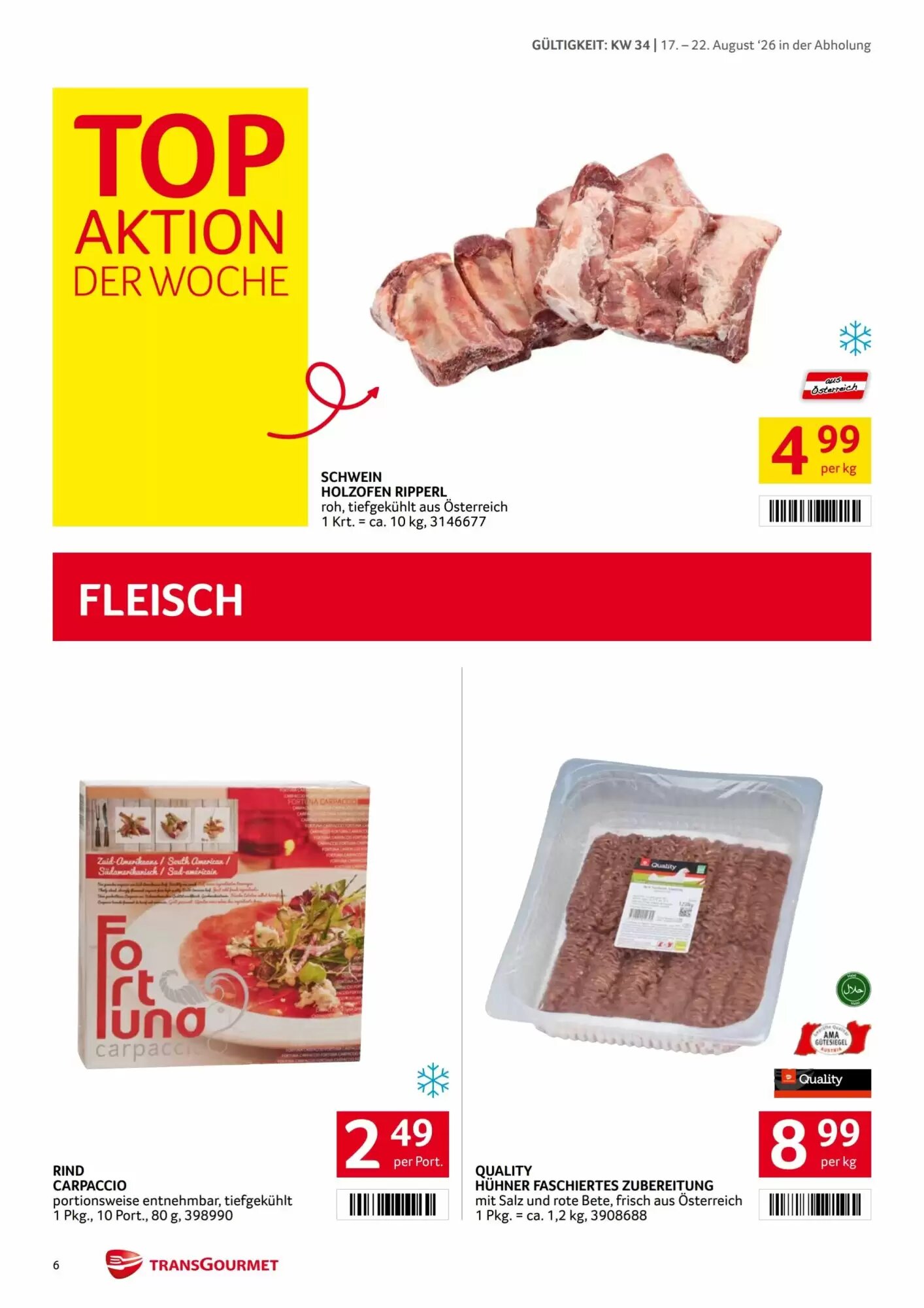Transgourmet Flugblatt (ab 17.08.2026) - Angebote und Prospekt - Seite 6
