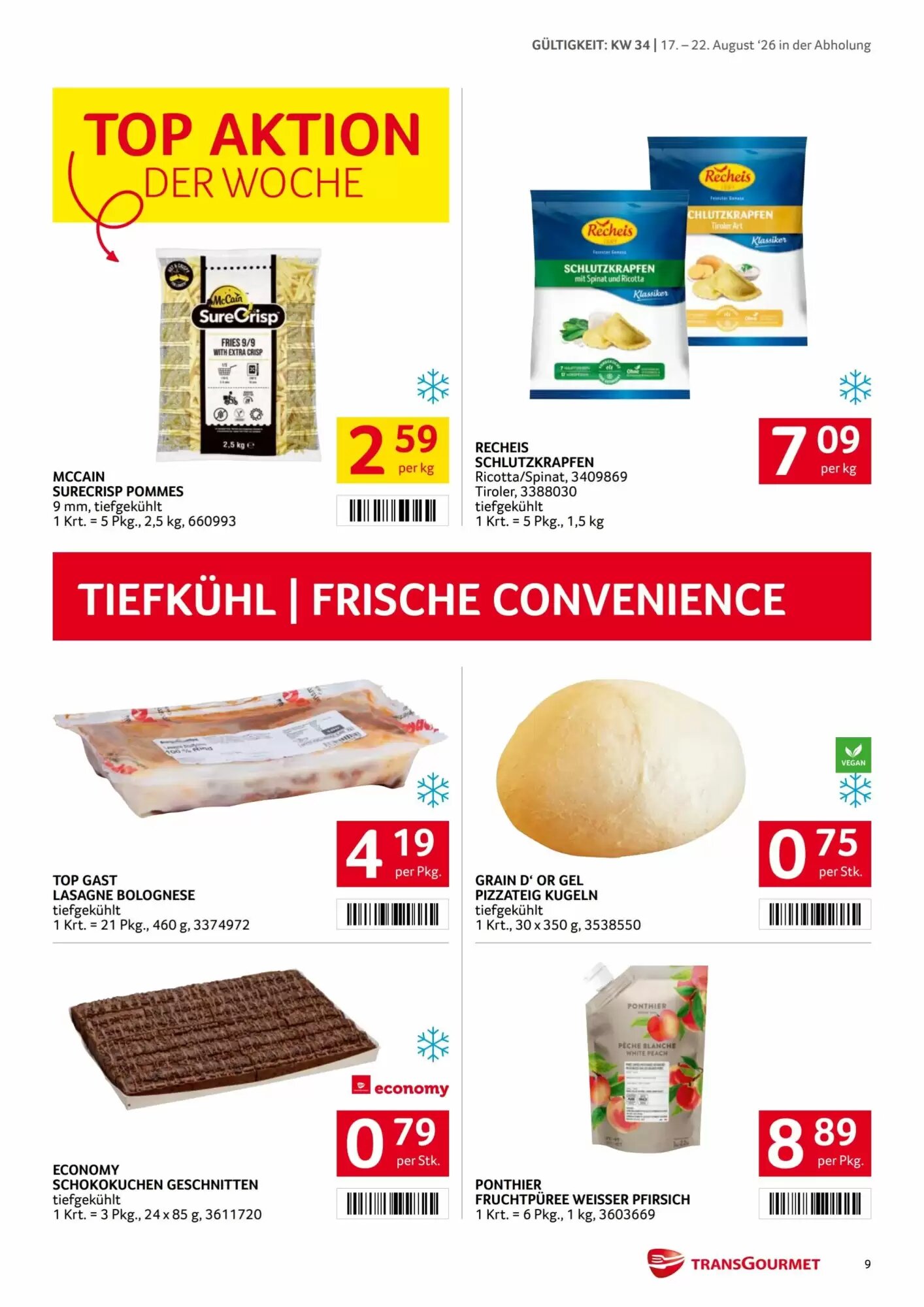 Transgourmet Flugblatt (ab 17.08.2026) - Angebote und Prospekt - Seite 9