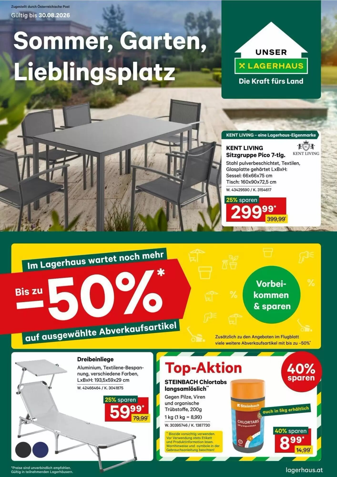 Lagerhaus Graz Land Flugblatt (ab 17.08.2026) - Angebote und Prospekt - Seite 1