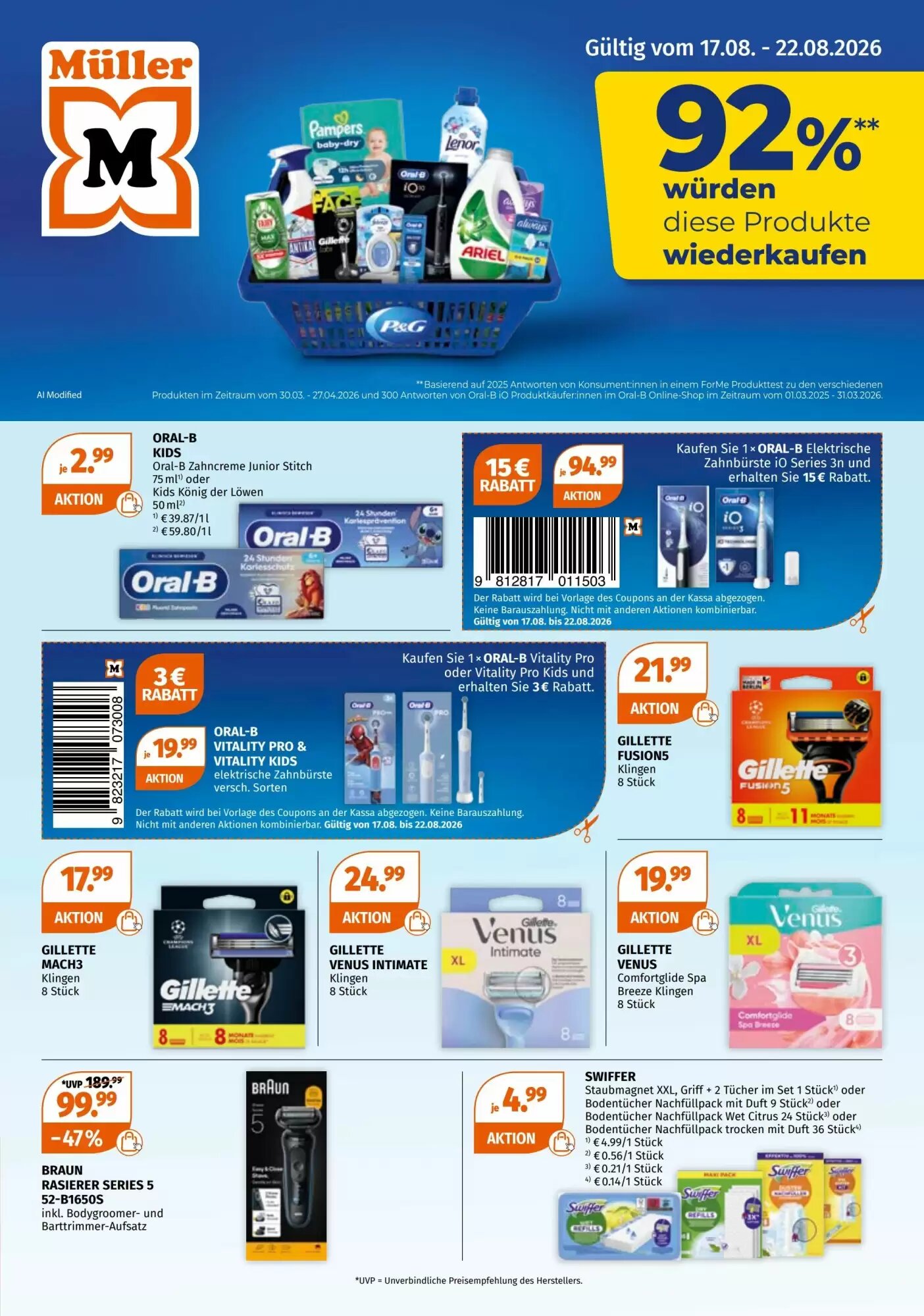 Müller Flugblatt (ab 17.08.2026) - Angebote und Prospekt - Seite 1