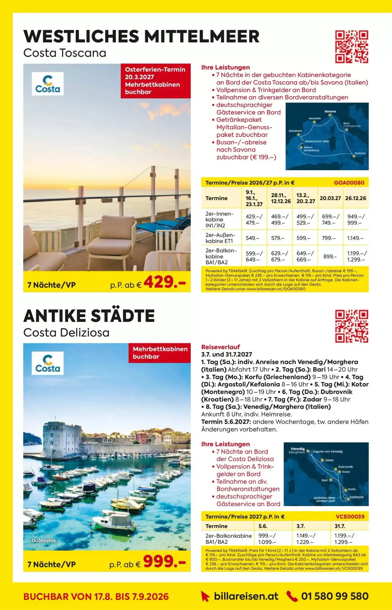 Billa Reisen Flugblatt (ab 17.08.2026) - Angebote und Prospekt - Seite 2