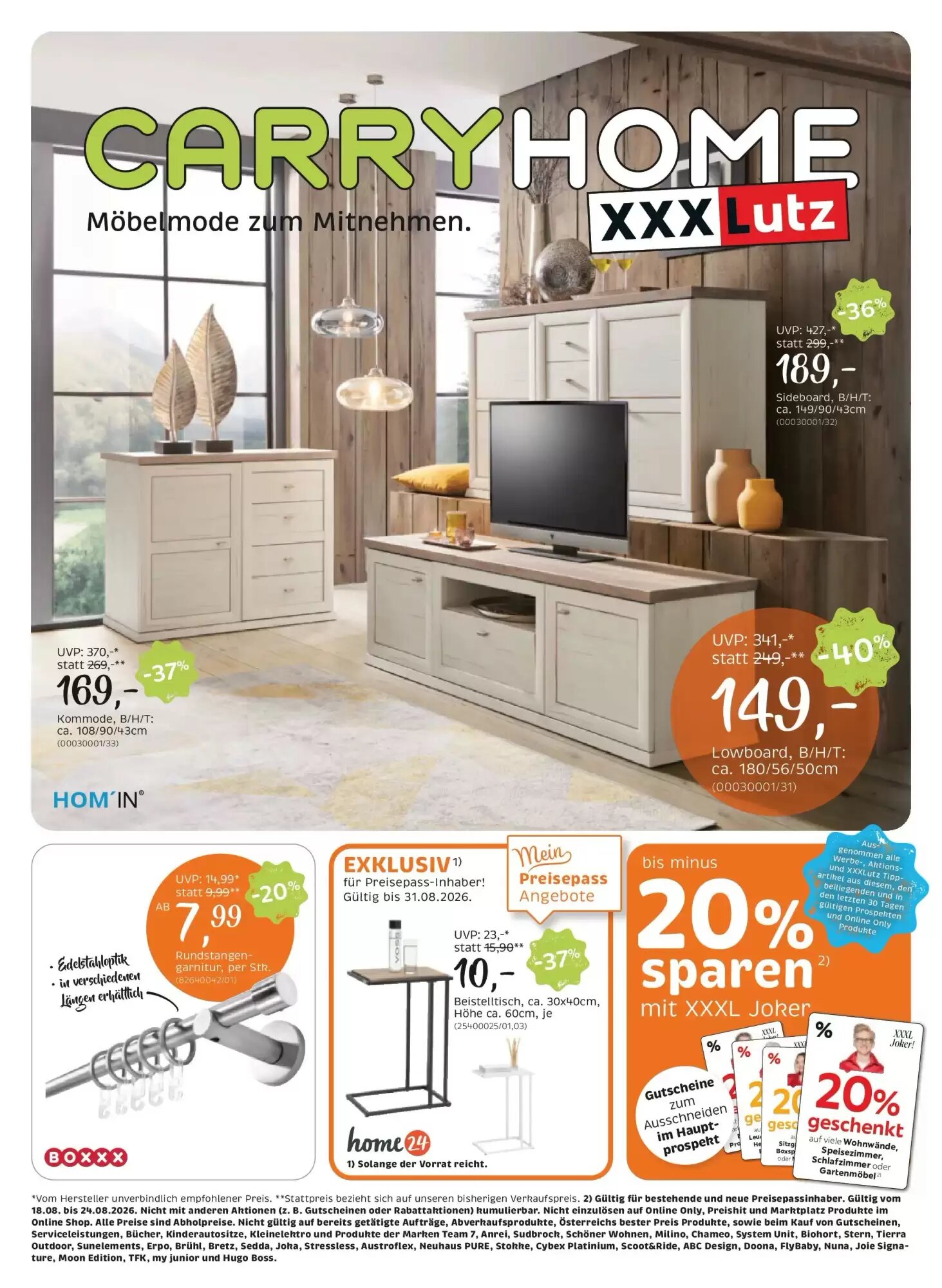 XXXLutz Flugblatt (ab 18.08.2026) - Angebote und Prospekt - Seite 1