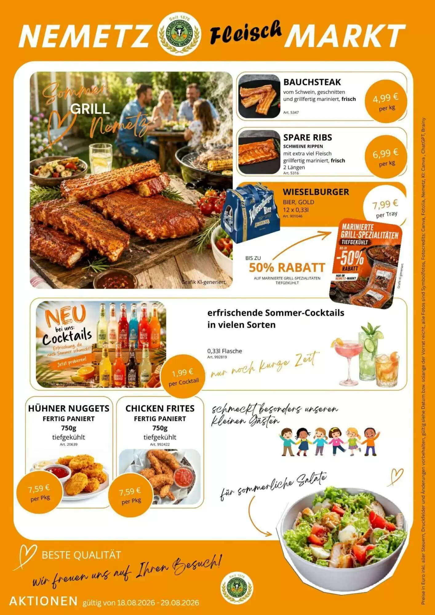 Nemetz Markt Flugblatt (ab 18.08.2026) - Angebote und Prospekt - Seite 2