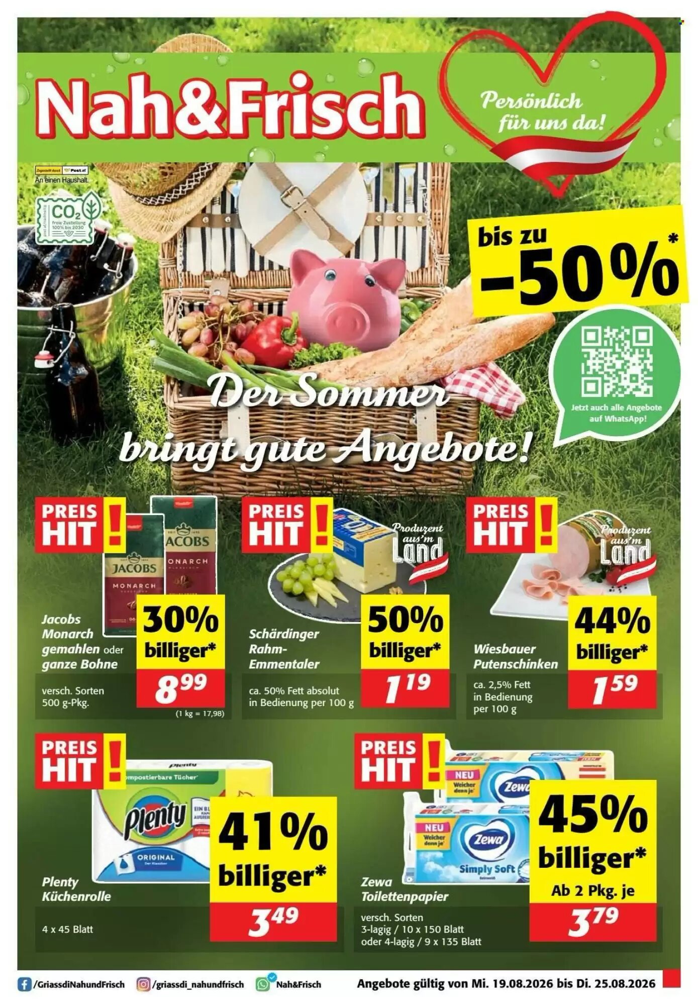 Nah&Frisch Flugblatt (ab 19.08.2026) - Angebote und Prospekt - Seite 1