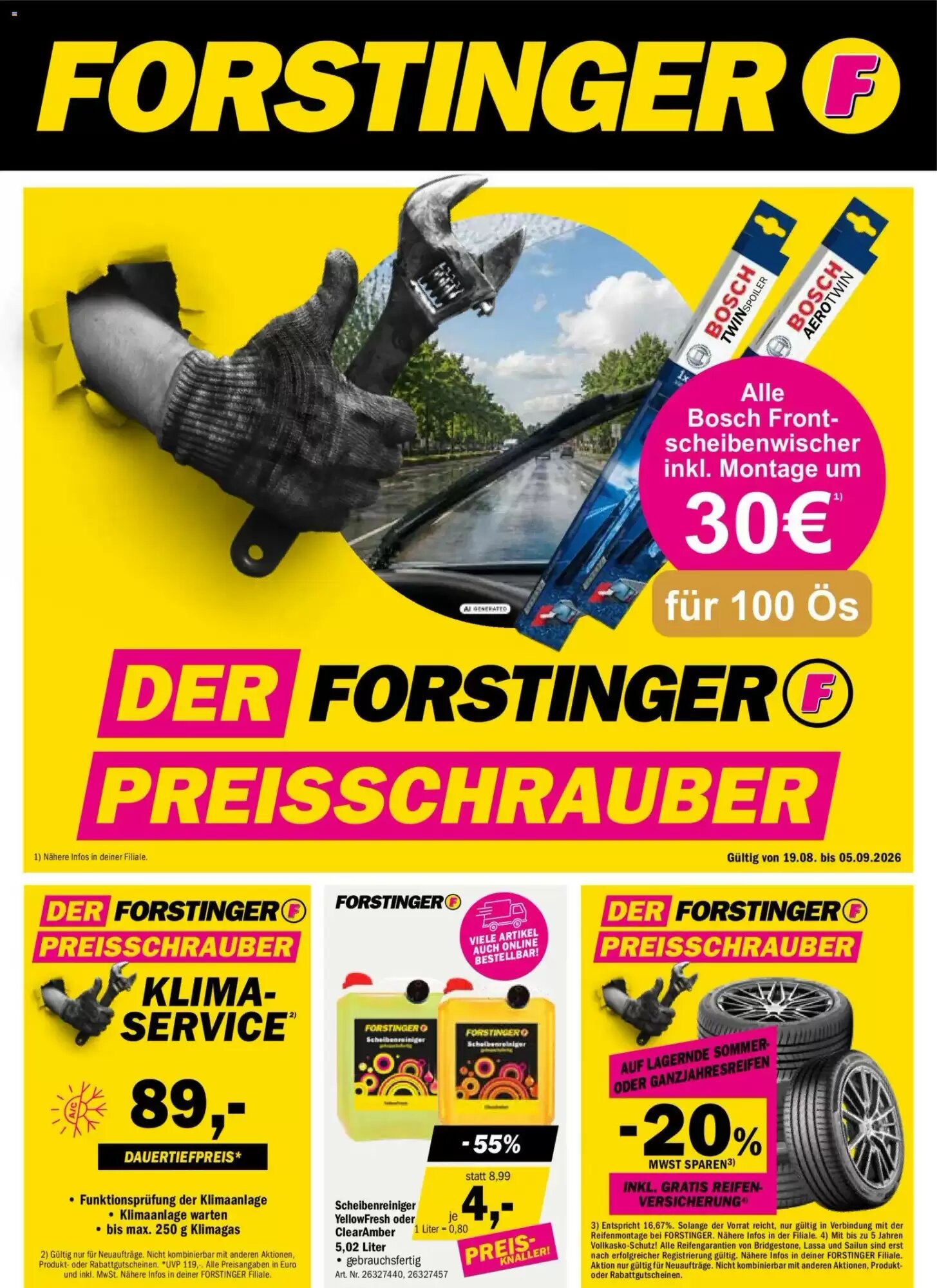 Forstinger Flugblatt (ab 19.08.2026) - Angebote und Prospekt - Seite 1