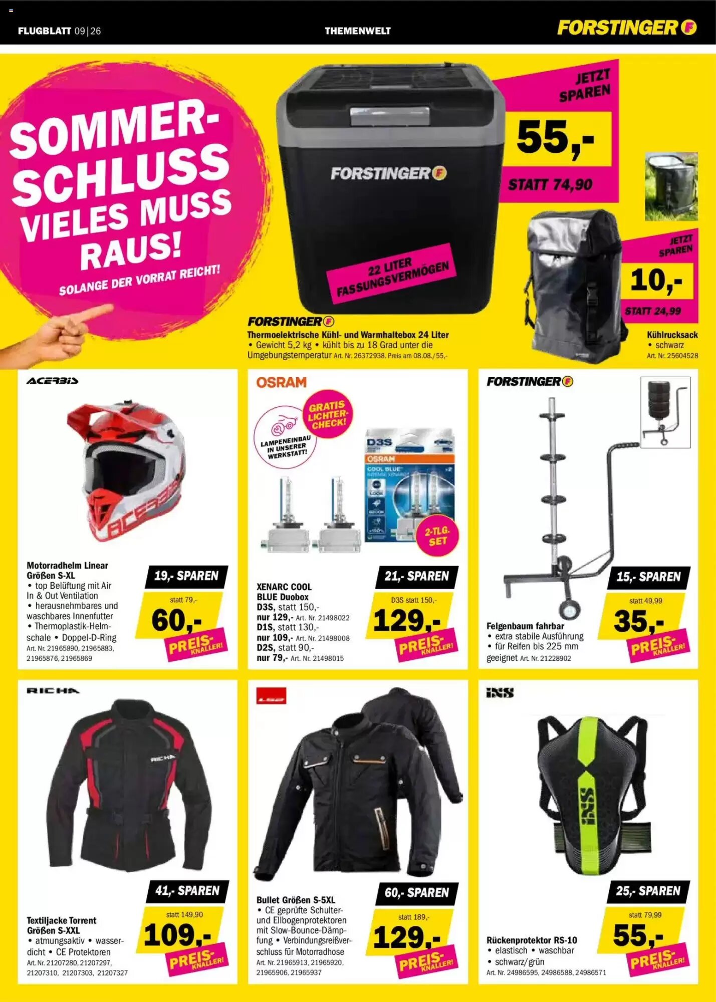 Forstinger Flugblatt (ab 19.08.2026) - Angebote und Prospekt - Seite 9