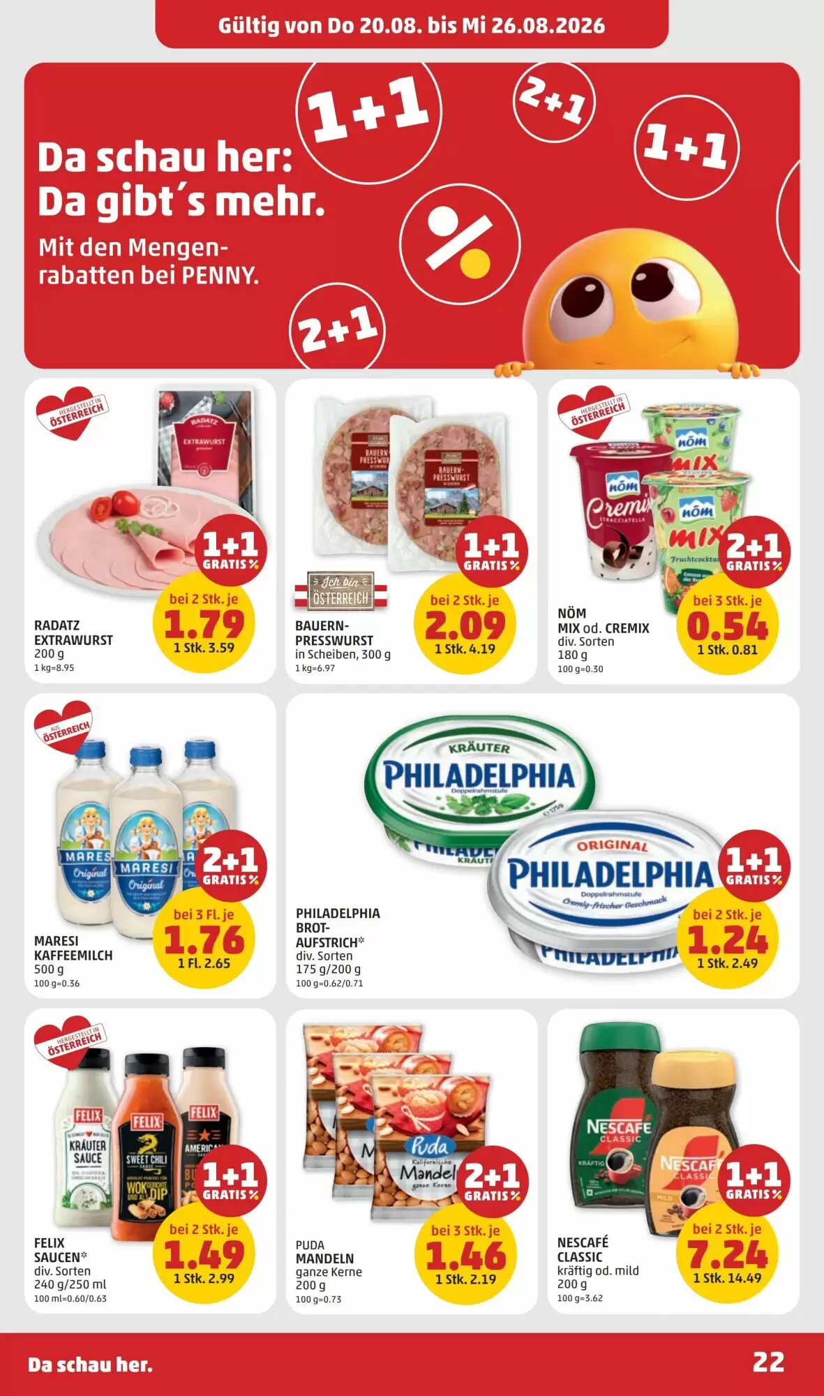 PENNY Flugblatt (ab 20.08.2026) - Angebote und Prospekt - Seite 22