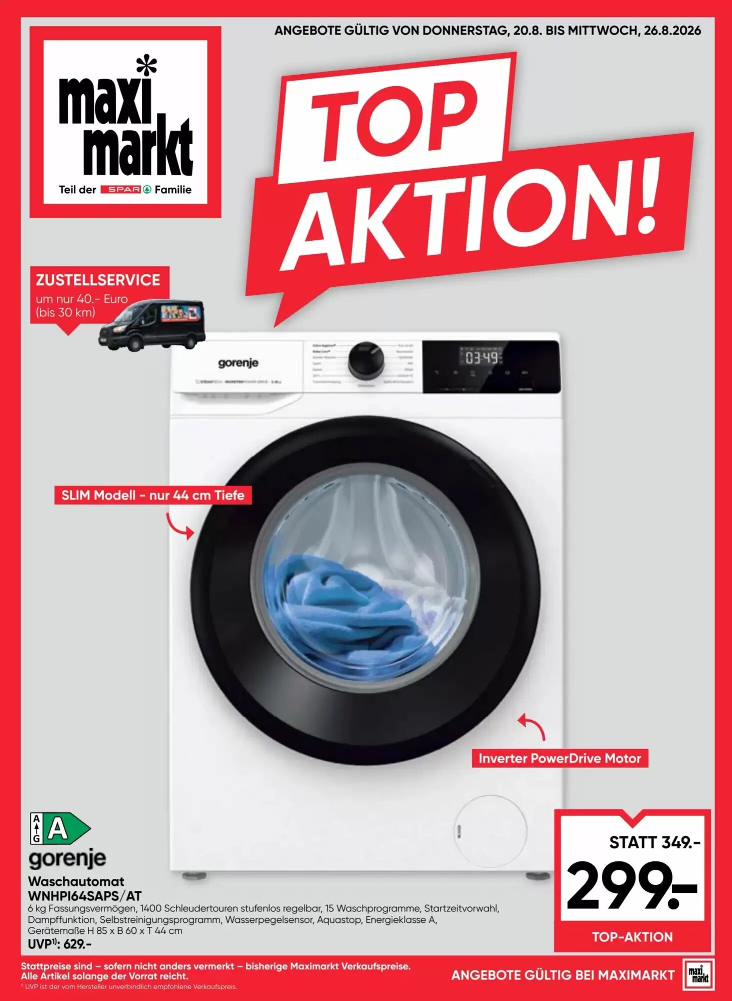 Maximarkt Flugblatt (ab 20.08.2026) - Angebote und Prospekt - Seite 1