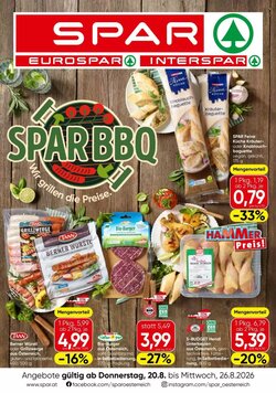 Eurospar Flugblatt (ab 20.08.2026) - Angebote und Prospekt