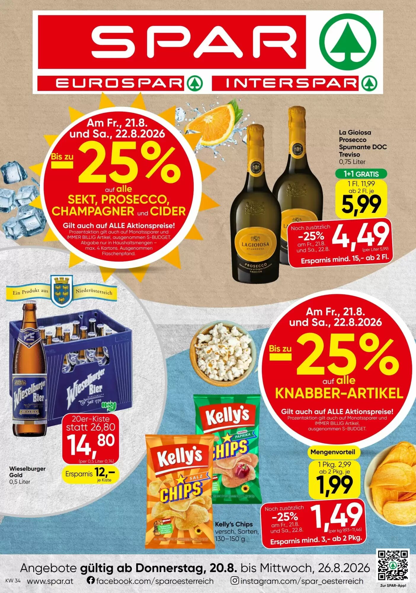 Spar Flugblatt (ab 20.08.2026) - Angebote und Prospekt - Seite 1