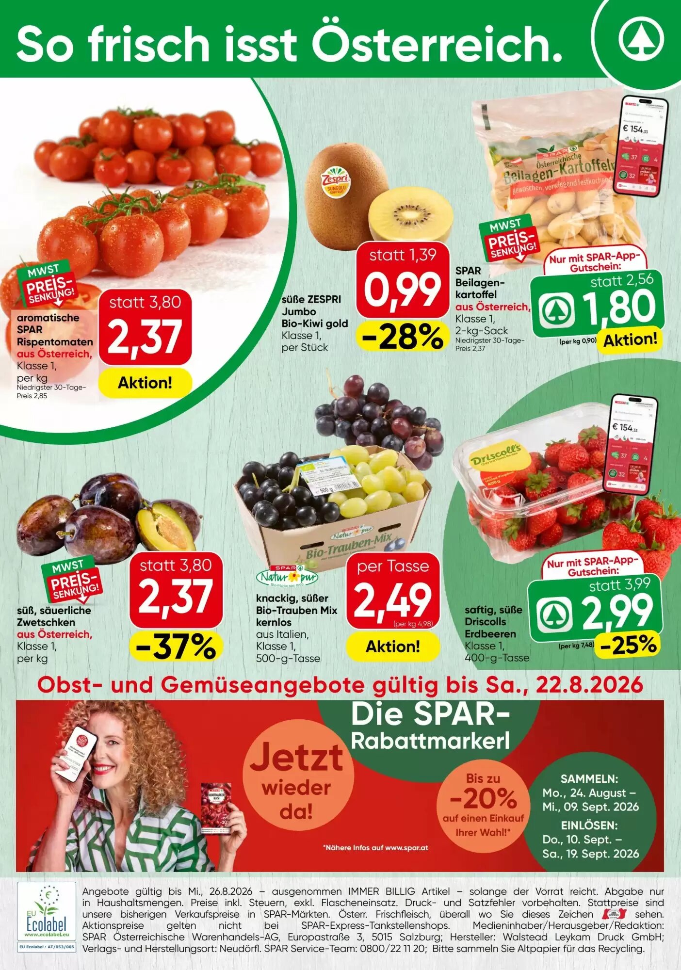 Spar Flugblatt (ab 20.08.2026) - Angebote und Prospekt - Seite 12