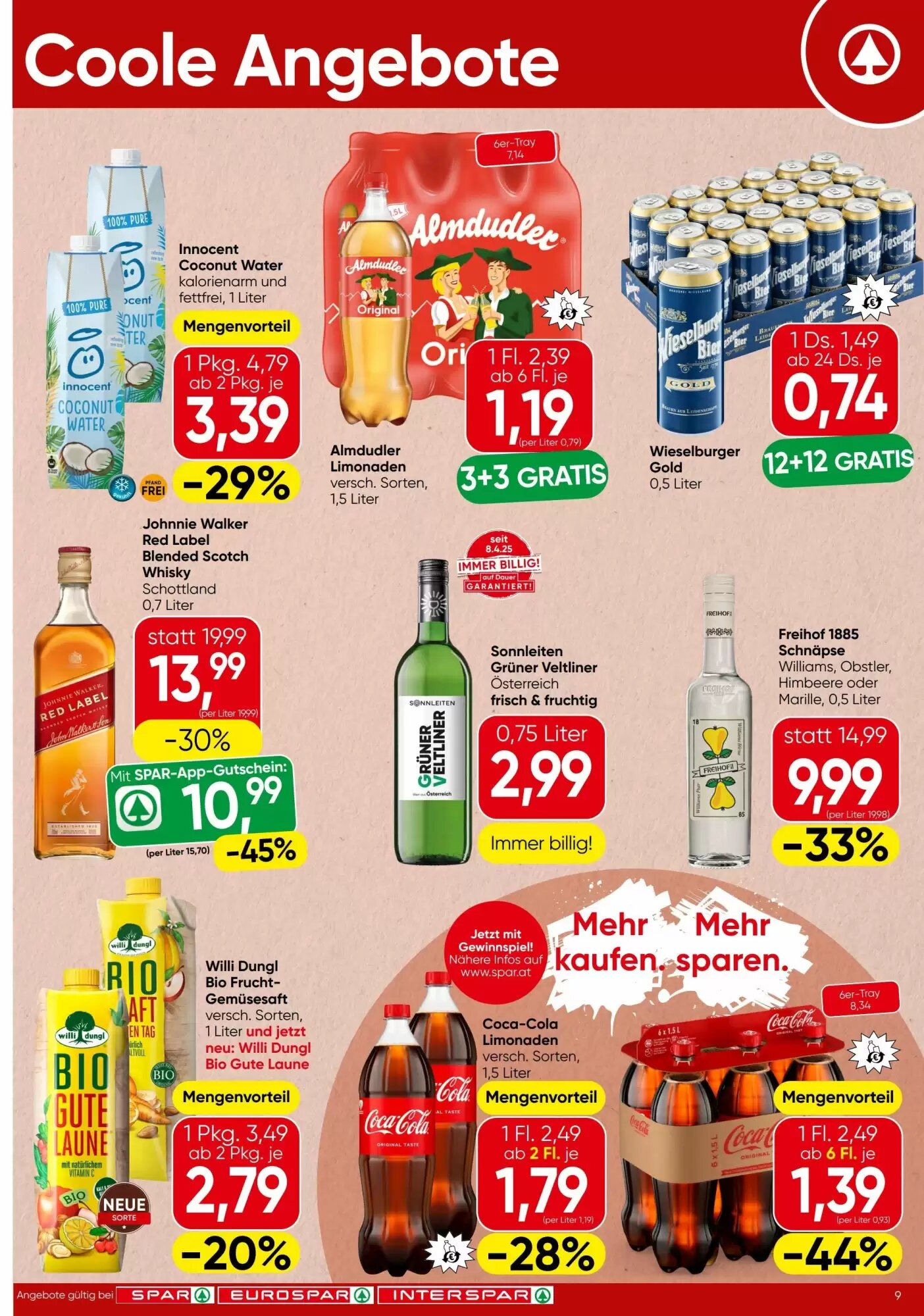 Spar Flugblatt (ab 20.08.2026) - Angebote und Prospekt - Seite 9