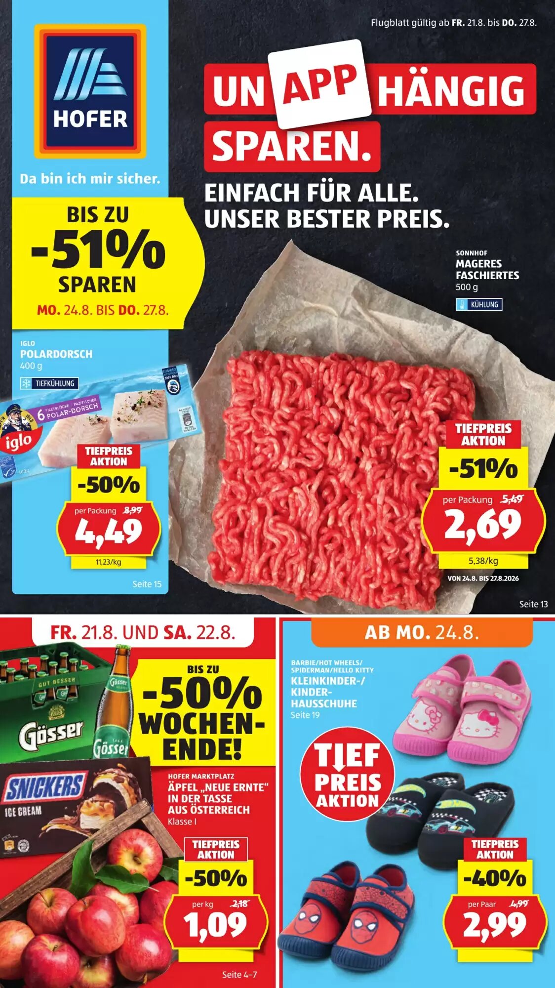 Hofer Flugblatt (ab 21.08.2026) - Angebote und Prospekt - Seite 1