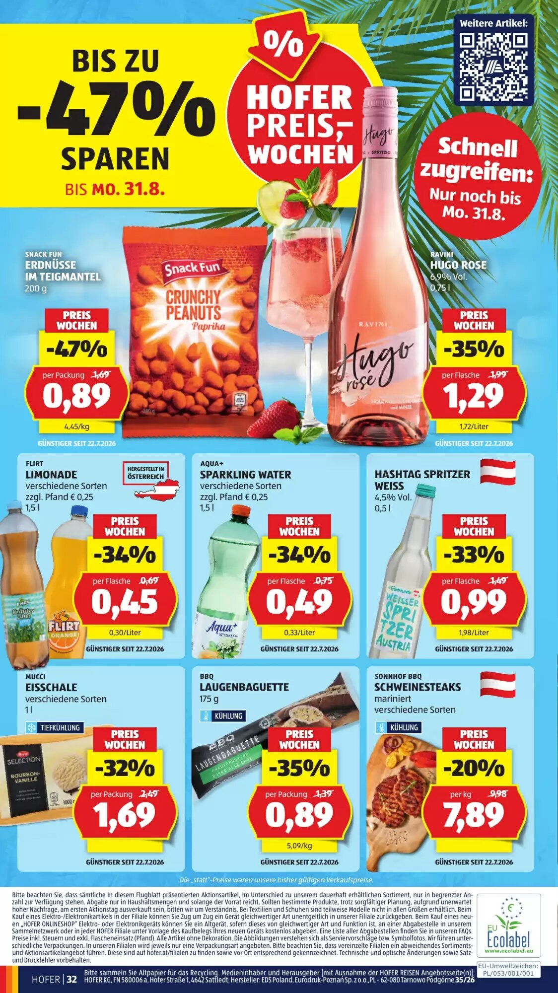 Hofer Flugblatt (ab 21.08.2026) - Angebote und Prospekt - Seite 46