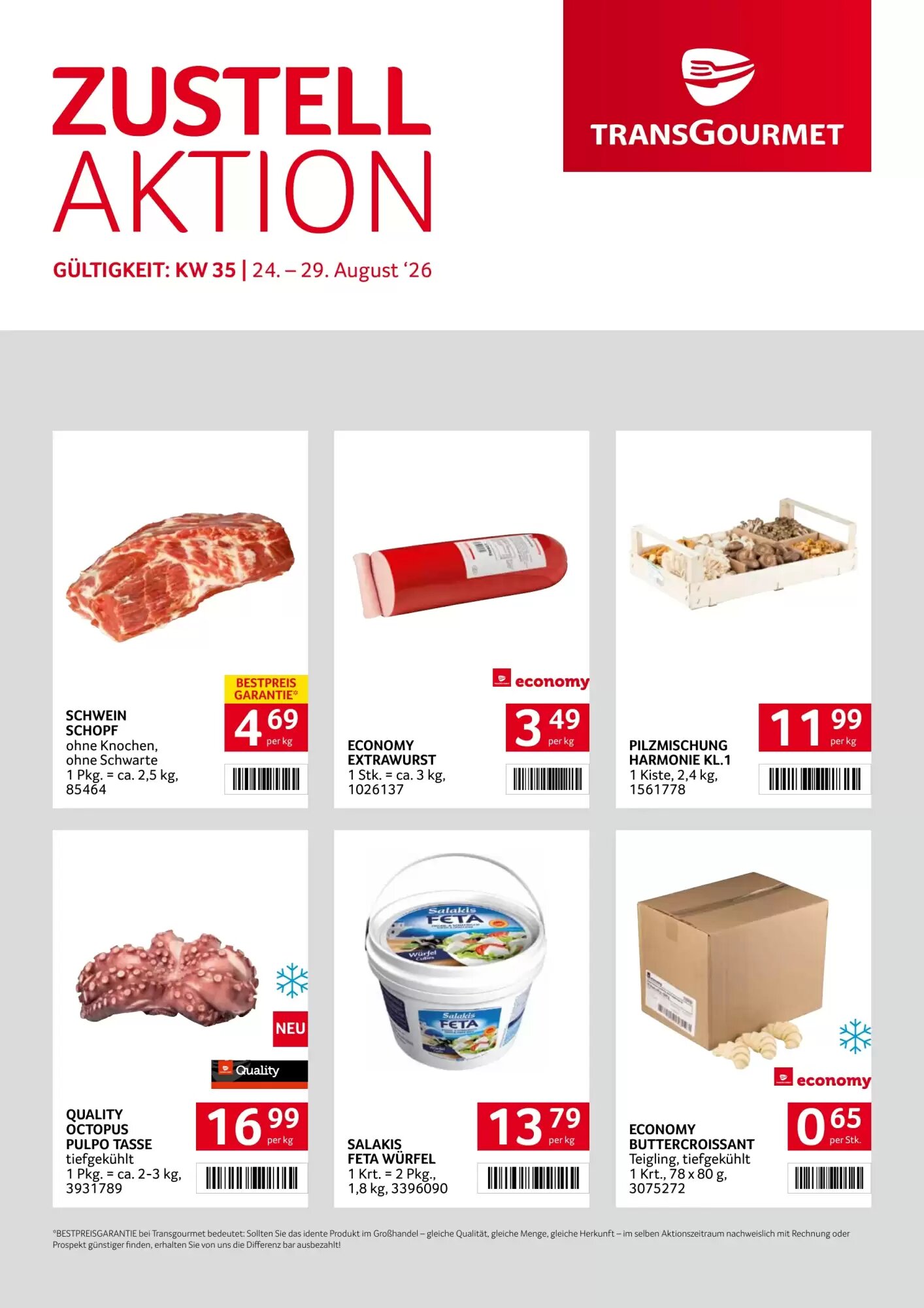 Transgourmet Flugblatt (ab 24.08.2026) - Angebote und Prospekt - Seite 1