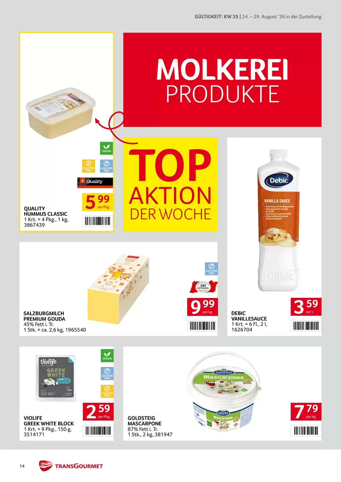 Transgourmet Flugblatt (ab 24.08.2026) - Angebote und Prospekt - Seite 14