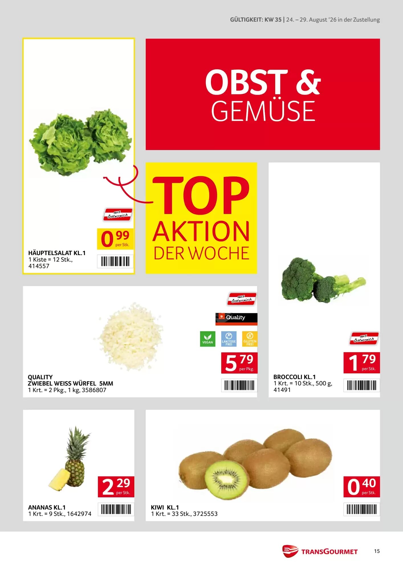 Transgourmet Flugblatt (ab 24.08.2026) - Angebote und Prospekt - Seite 15