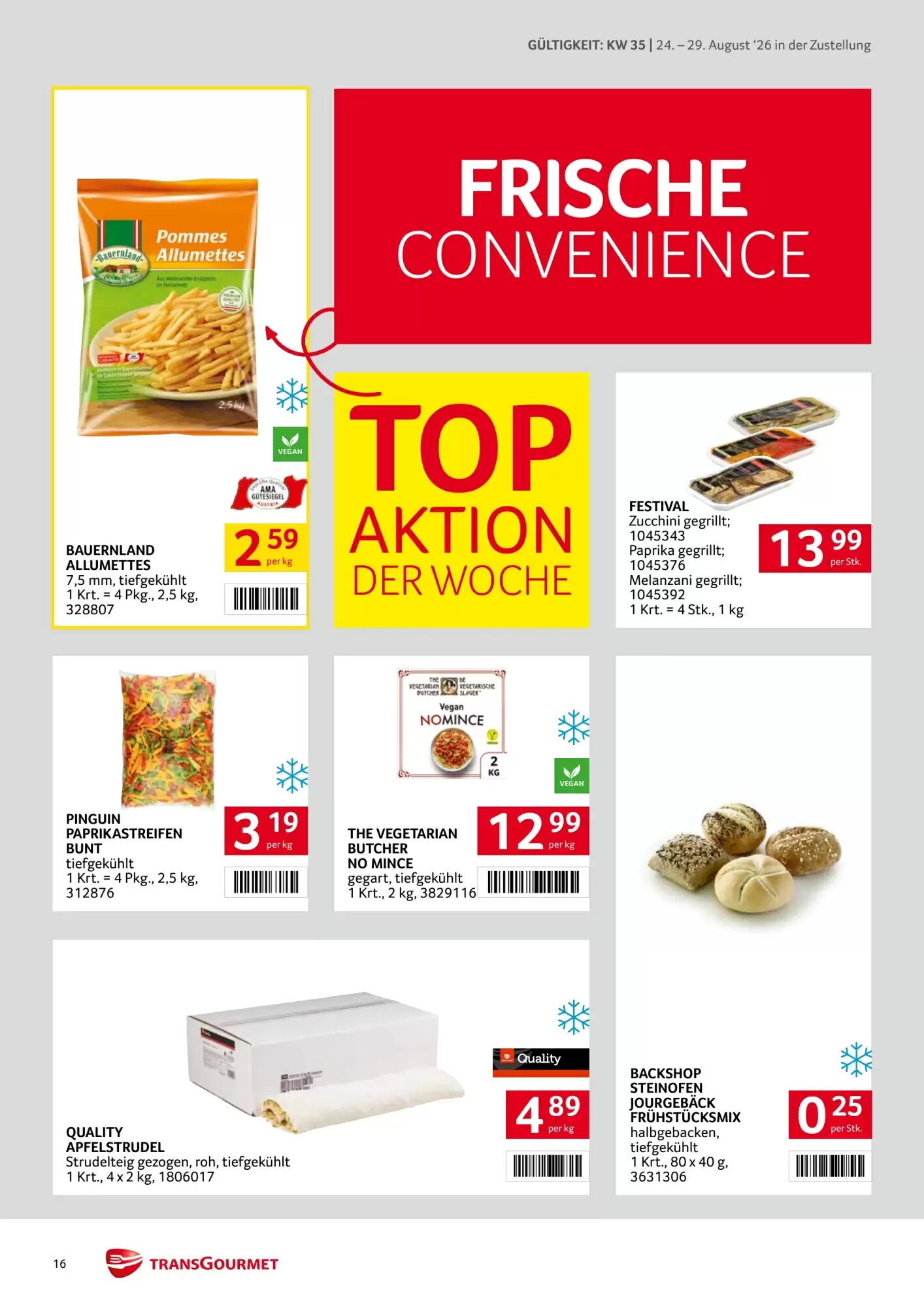 Transgourmet Flugblatt (ab 24.08.2026) - Angebote und Prospekt - Seite 16