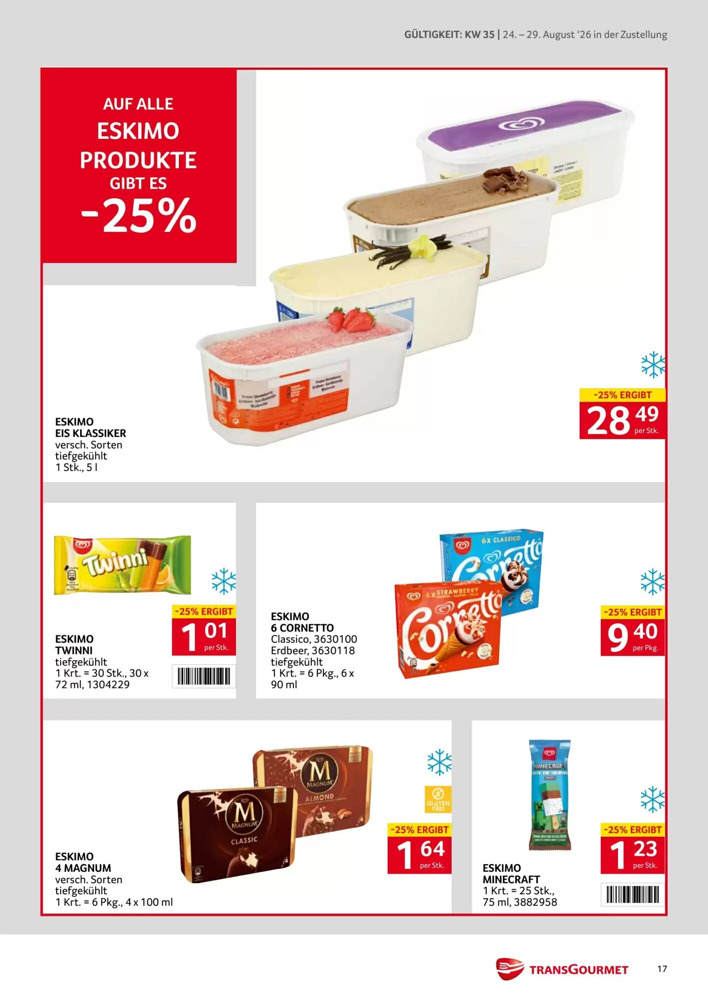 Transgourmet Flugblatt (ab 24.08.2026) - Angebote und Prospekt - Seite 17