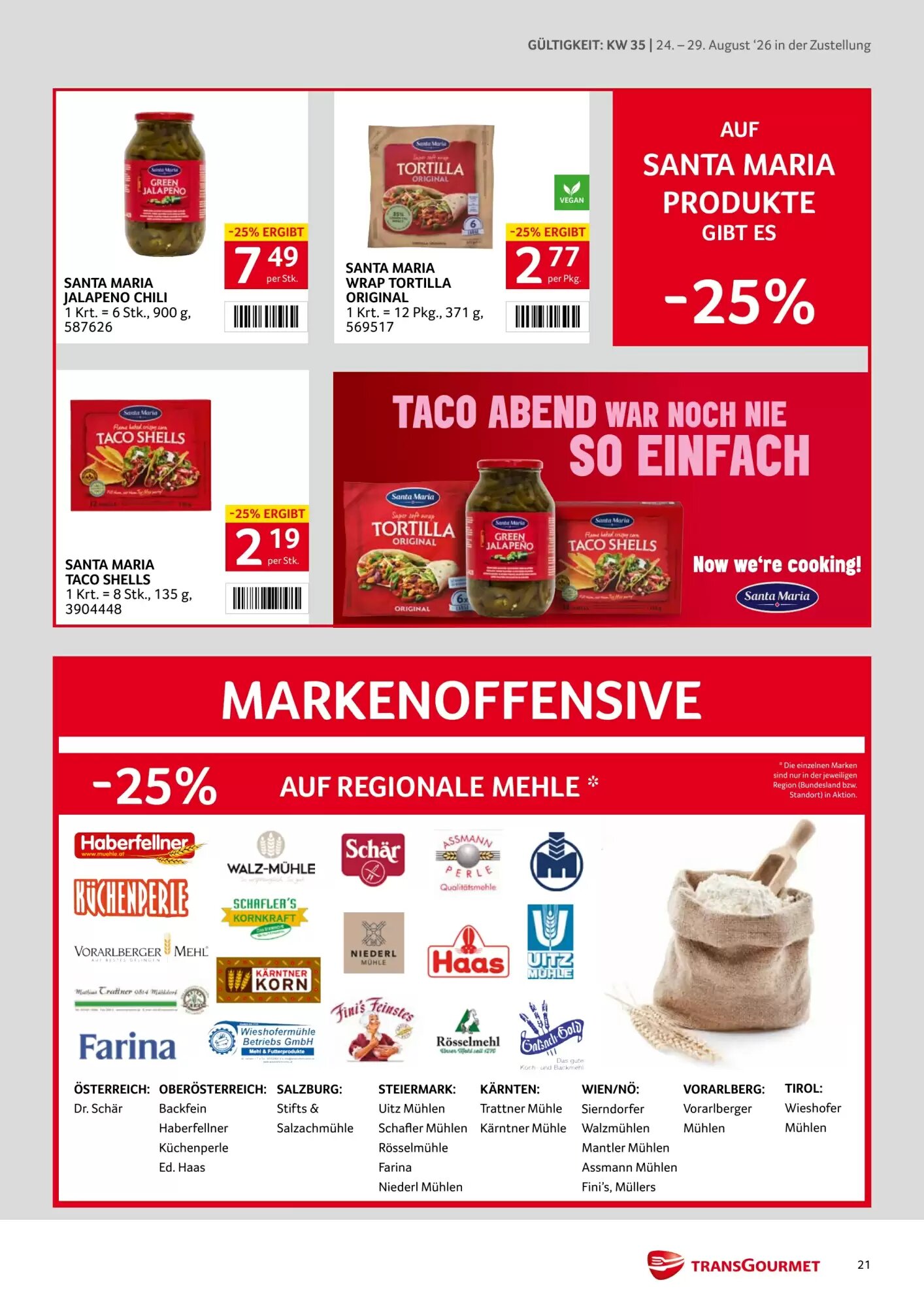 Transgourmet Flugblatt (ab 24.08.2026) - Angebote und Prospekt - Seite 21