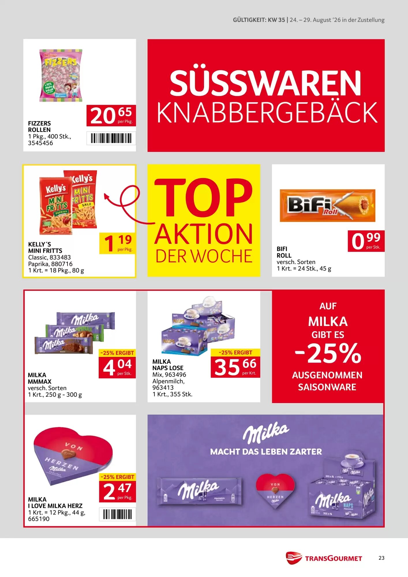 Transgourmet Flugblatt (ab 24.08.2026) - Angebote und Prospekt - Seite 23