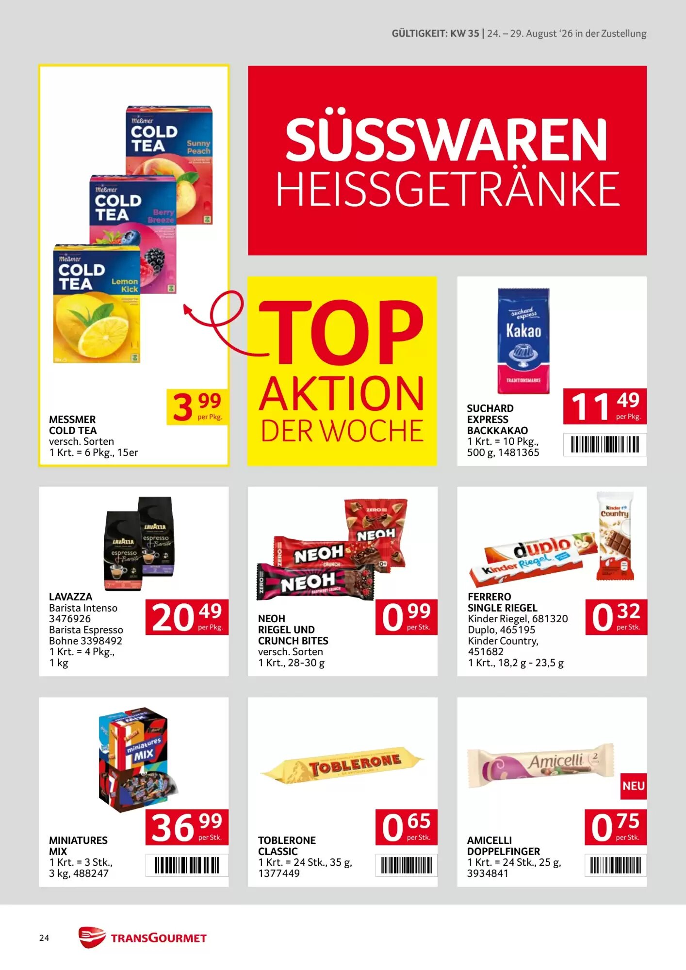 Transgourmet Flugblatt (ab 24.08.2026) - Angebote und Prospekt - Seite 24
