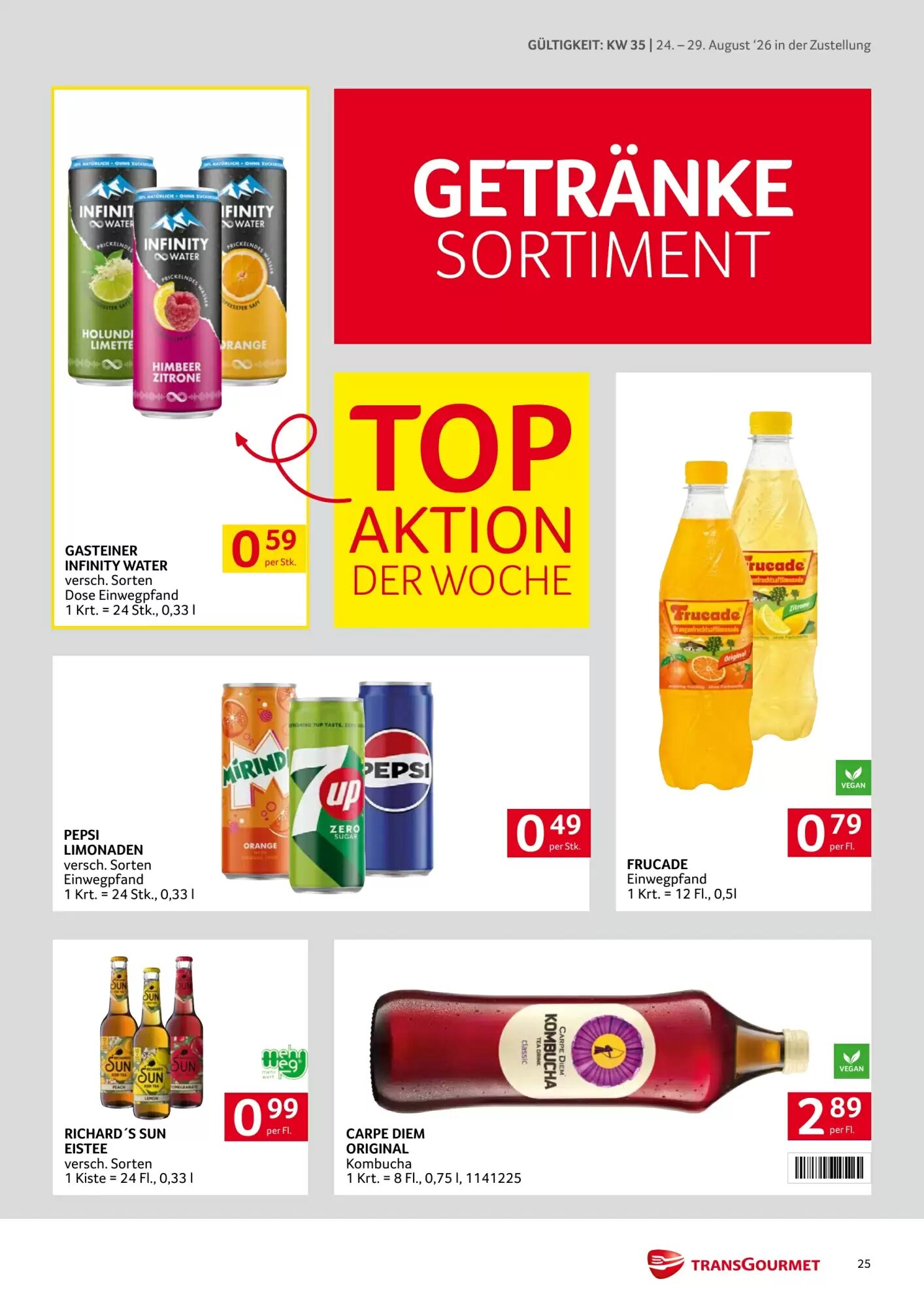 Transgourmet Flugblatt (ab 24.08.2026) - Angebote und Prospekt - Seite 25