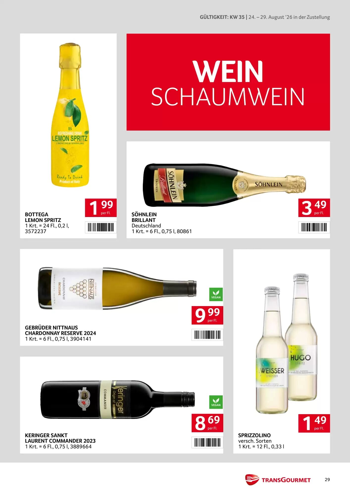 Transgourmet Flugblatt (ab 24.08.2026) - Angebote und Prospekt - Seite 29
