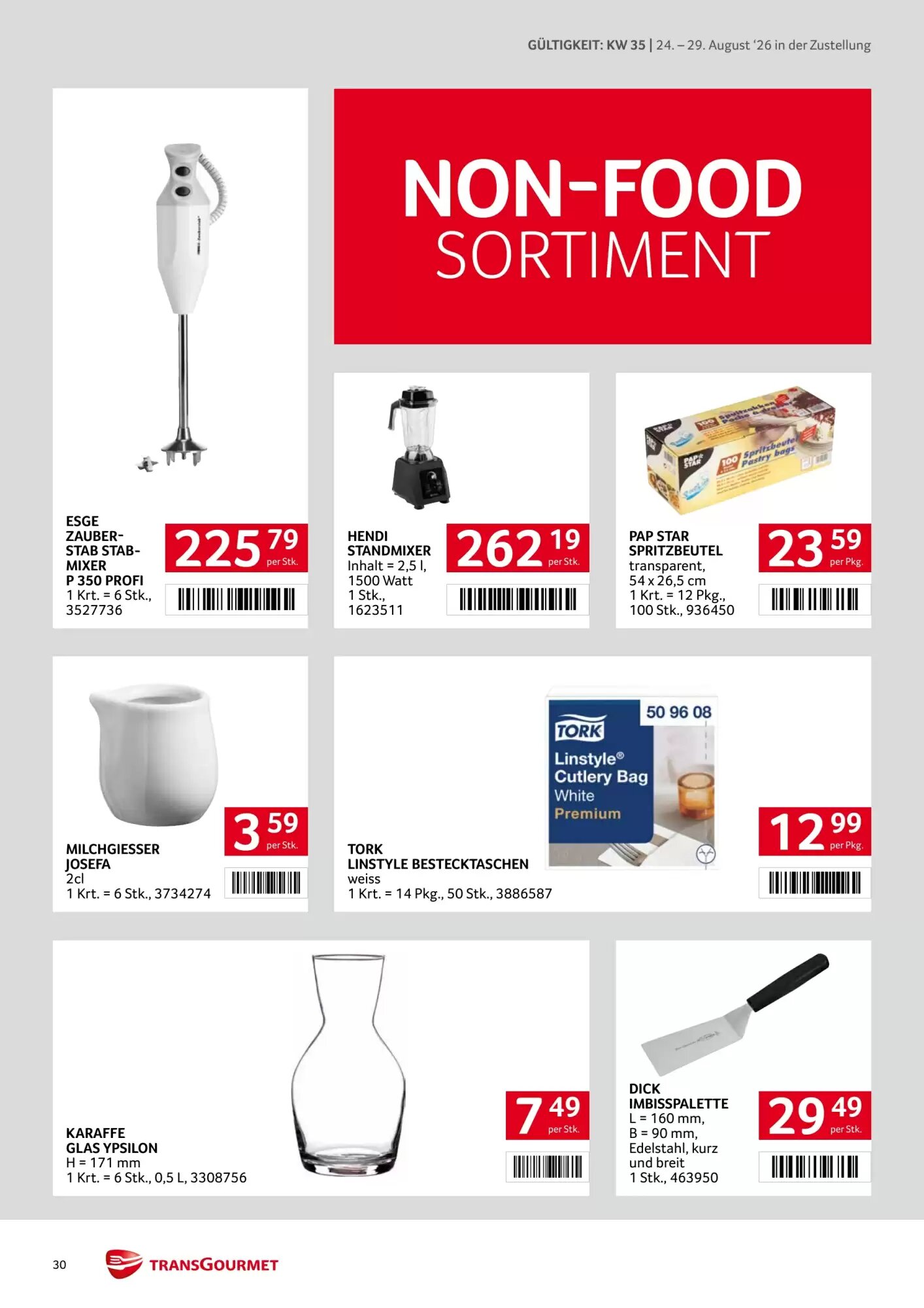 Transgourmet Flugblatt (ab 24.08.2026) - Angebote und Prospekt - Seite 30